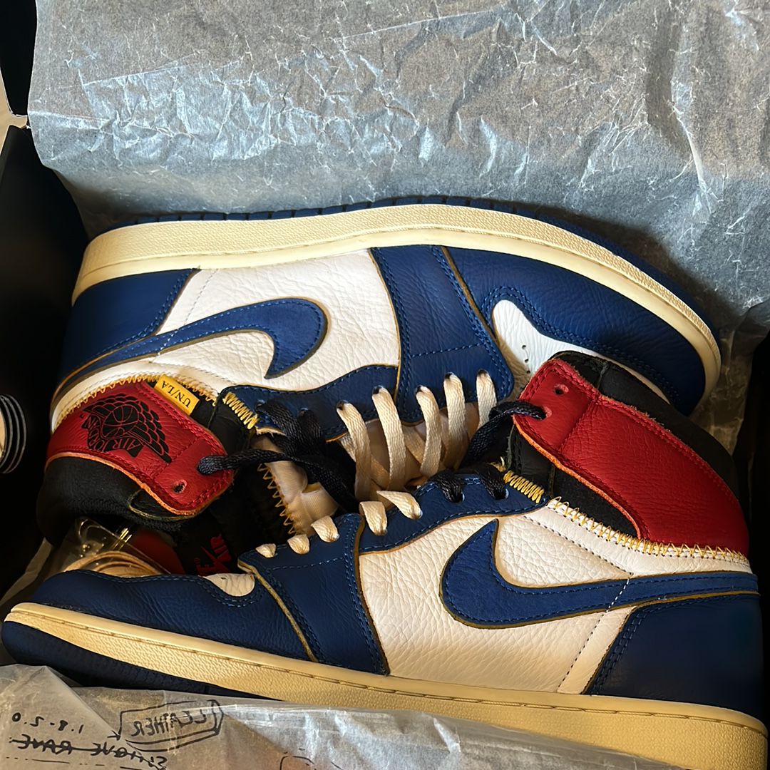 Union × Nike Air Jordan 1 Retro High OG NRG "Storm Blue/Varsity Red"