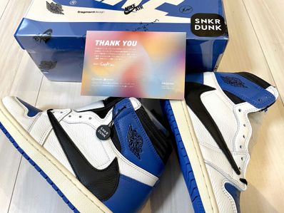 Travis Scott × fragment design × Nike Air Jordan 1 Retro High OG SP "Military Blue"