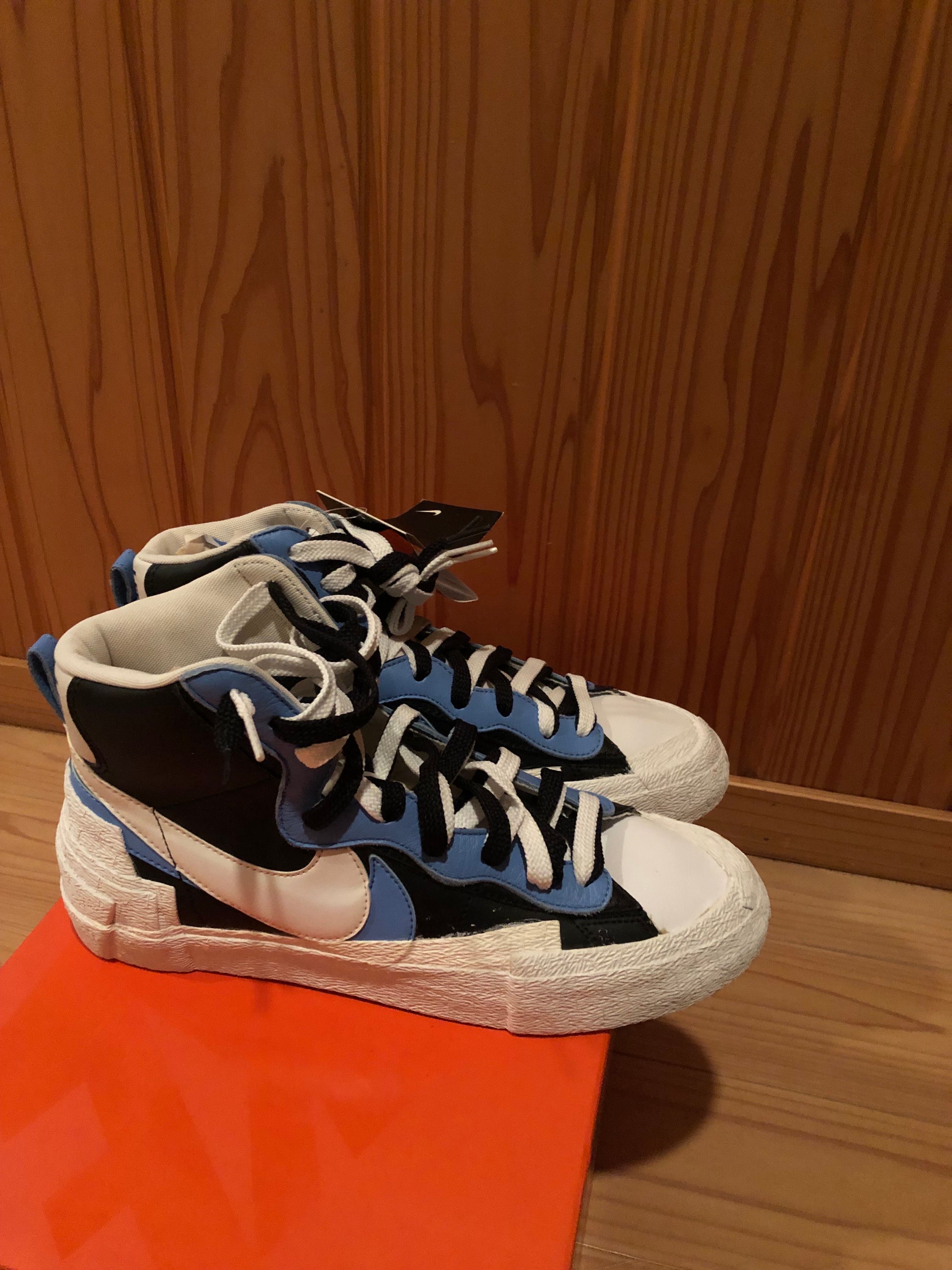 sacai × NIKE BLAZER MID "BLACK / BLUE"