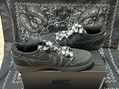 Travis Scott × Nike Air Jordan 1 Low OG SP "Black Phantom"