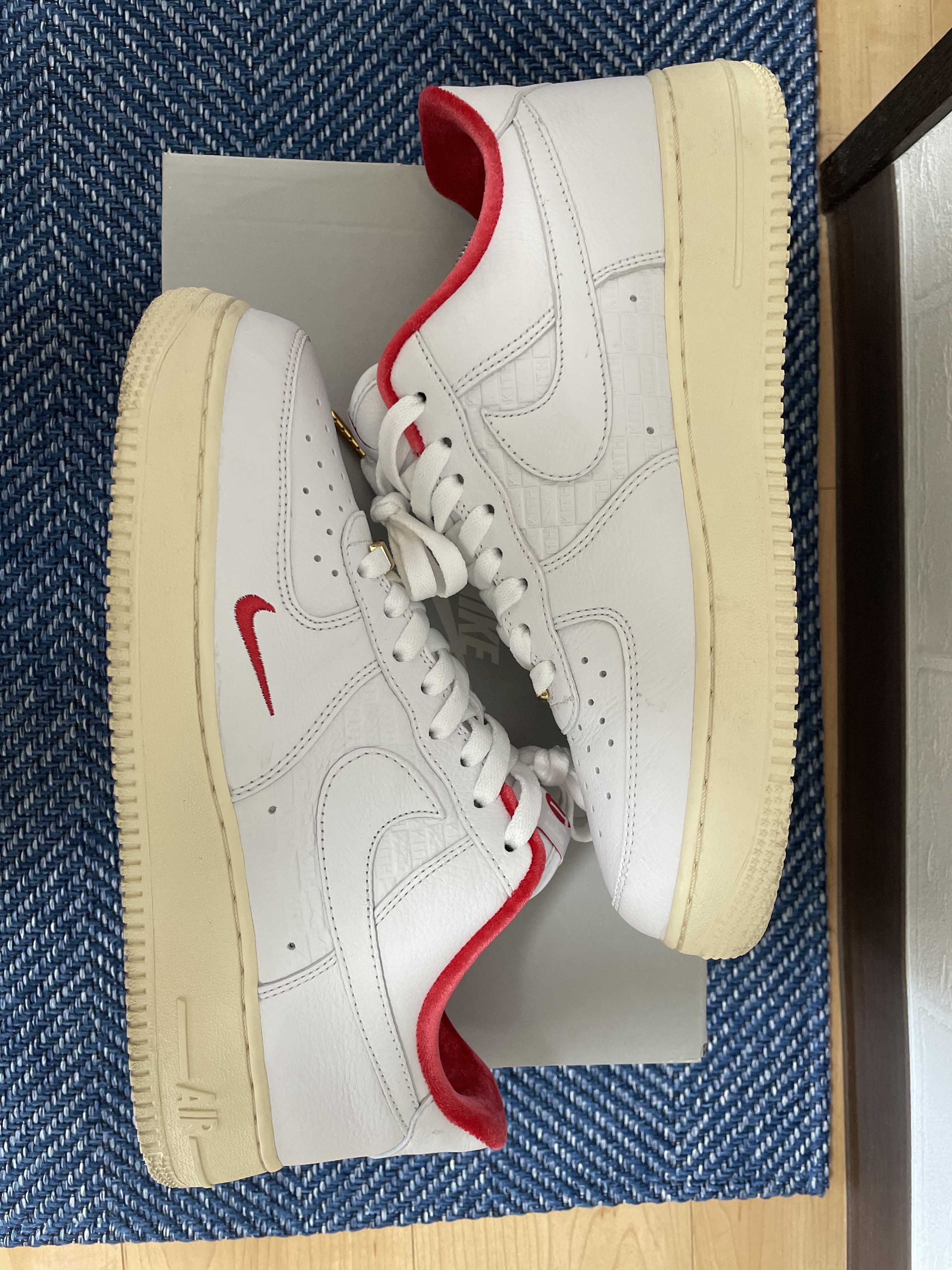 KITH × Nike Air Force 1 Low "White/Red"