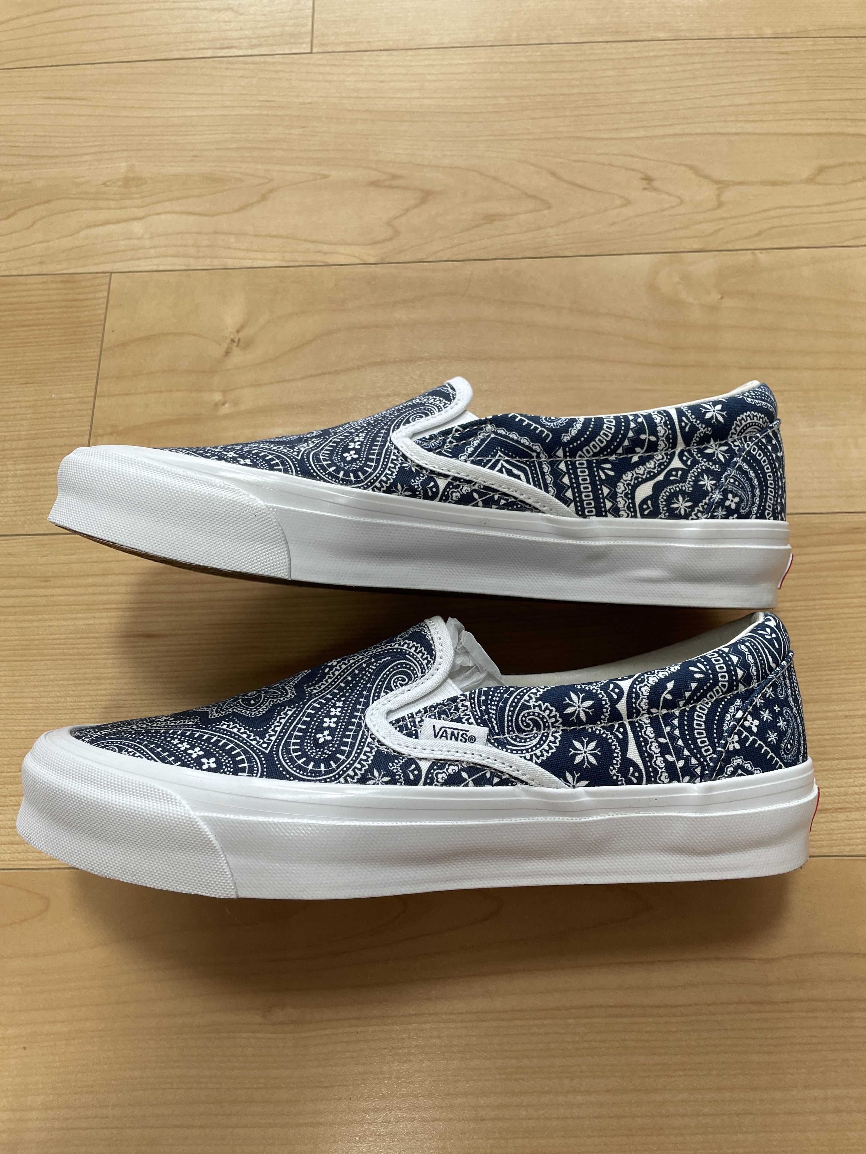 KITH × Vans Vault OG Classic Slip-On LX "Paisley/Gibralter Sea"