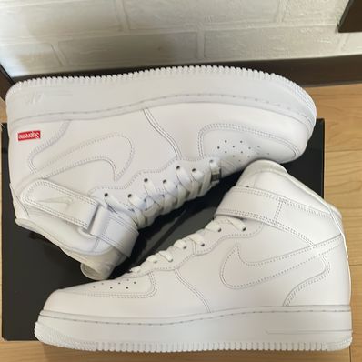 Supreme × Nike Air Force 1 Mid "White" FW24