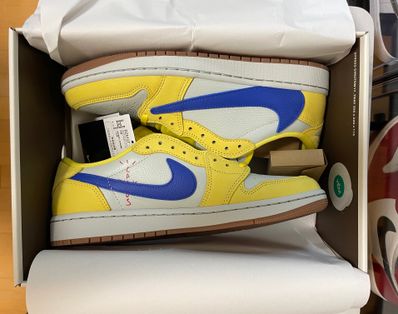 Travis Scott × Nike Women's Air Jordan 1 Retro Low OG "Canary"