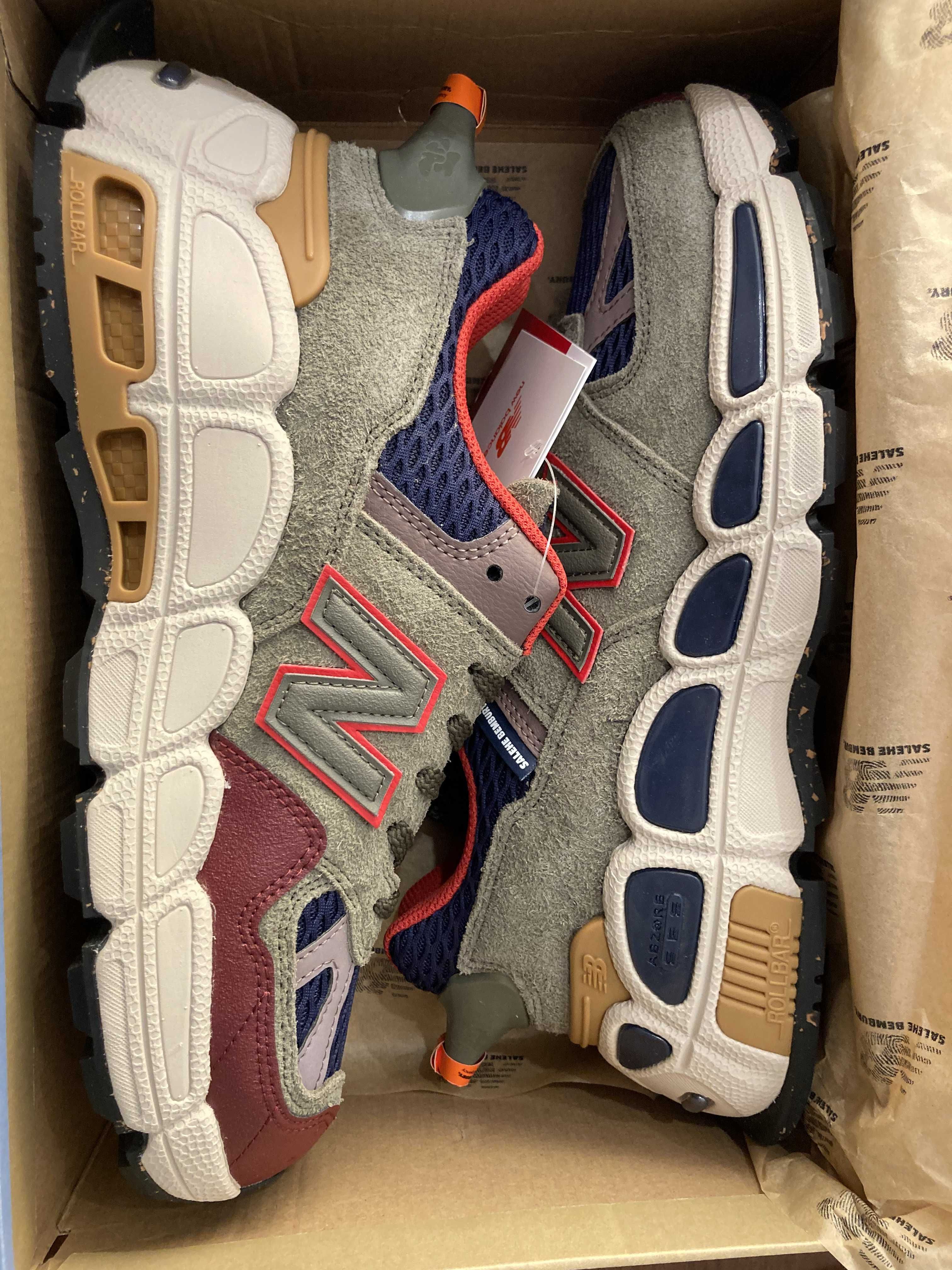 Salehe Bembury × New Balance 574 Yurt "Olive/Red"