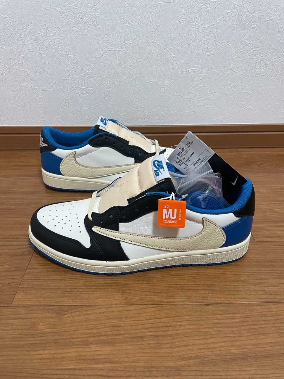 Travis Scott × fragment design × Nike Air Jordan 1 Low OG SP "Military Blue"
