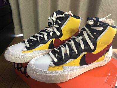 sacai × Nike Blazer Mid "Varsity Maize/Varsity Red"