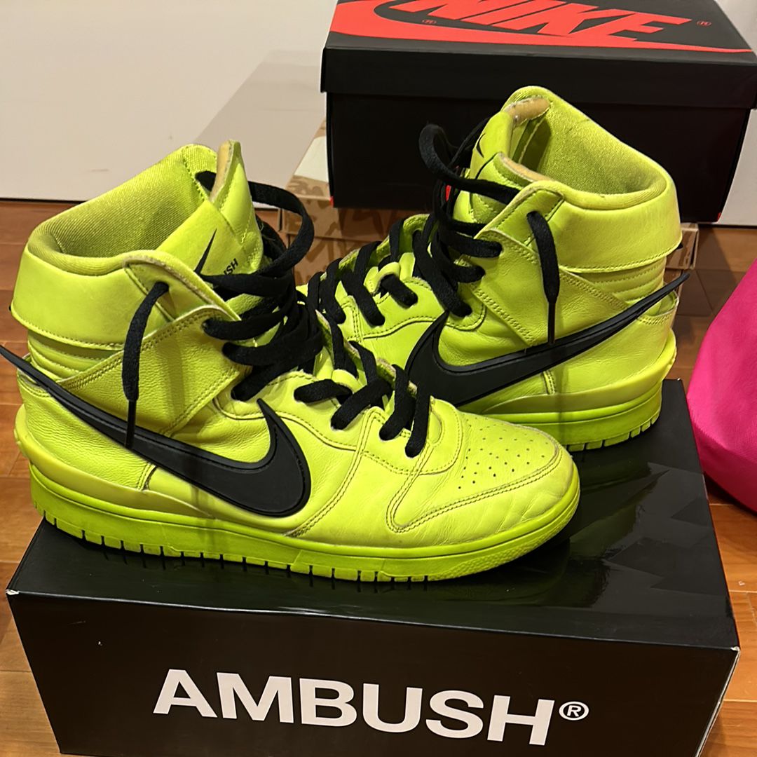AMBUSH × NIKE DUNK HIGH "FLASH LIME"