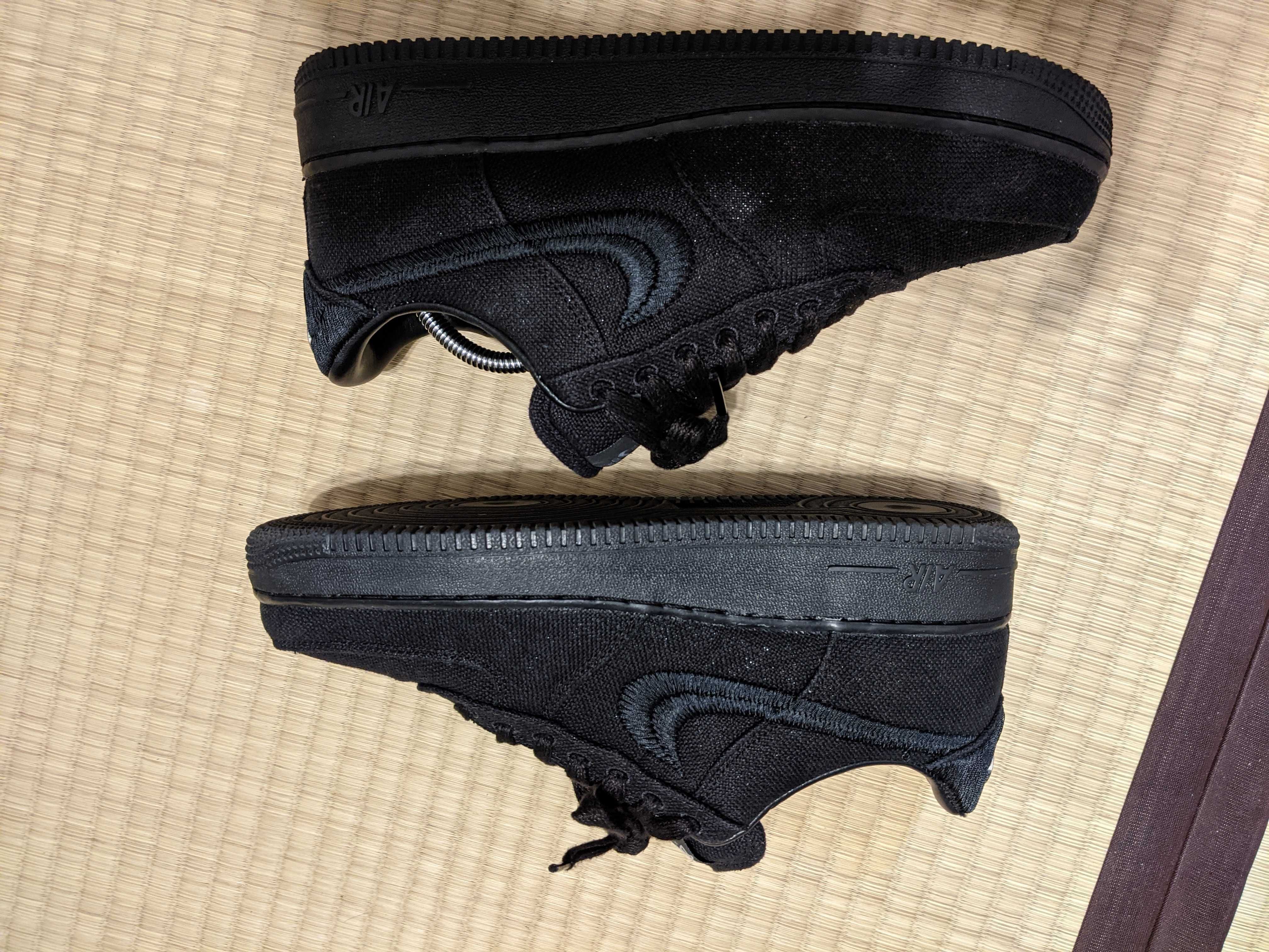 Stussy × Nike Air Force 1 Low "Triple Black"