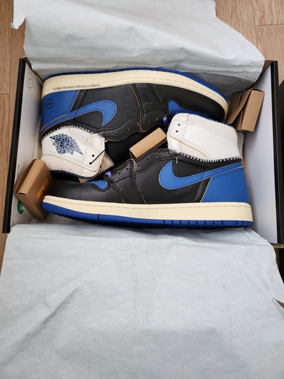 fragment design × UNION × Nike Air Jordan 1 High OG "Sport Royal"