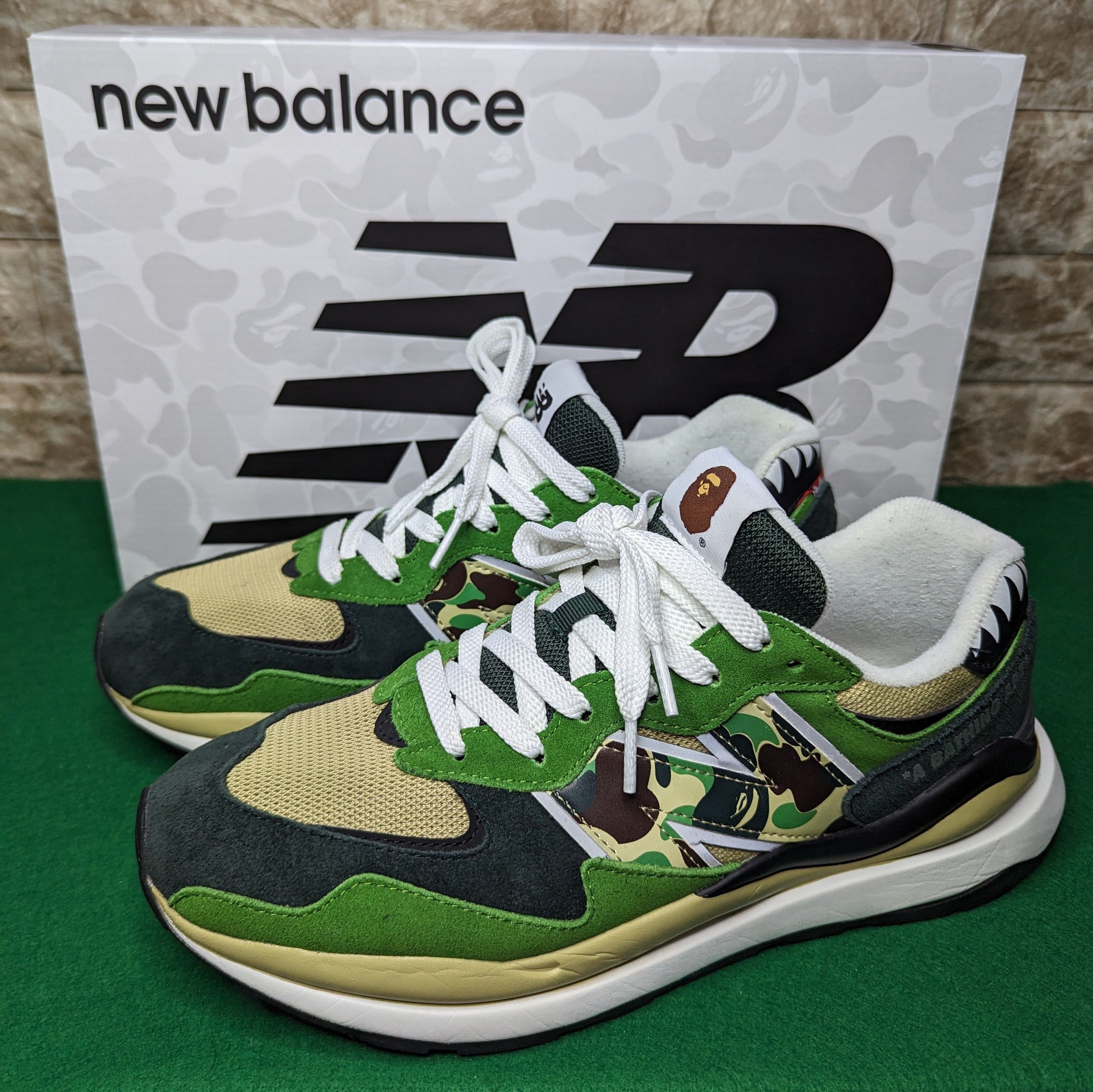 A BATHING APE × New Balance 57/40 "Green"