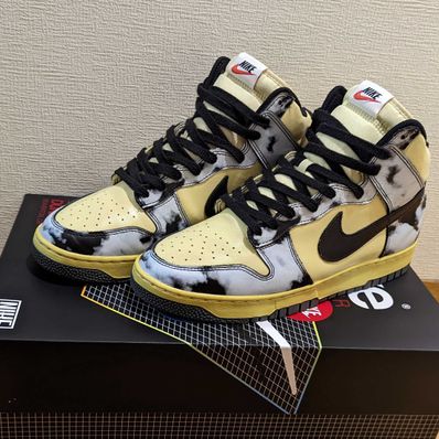 Nike Dunk High "Black Acid Wash"