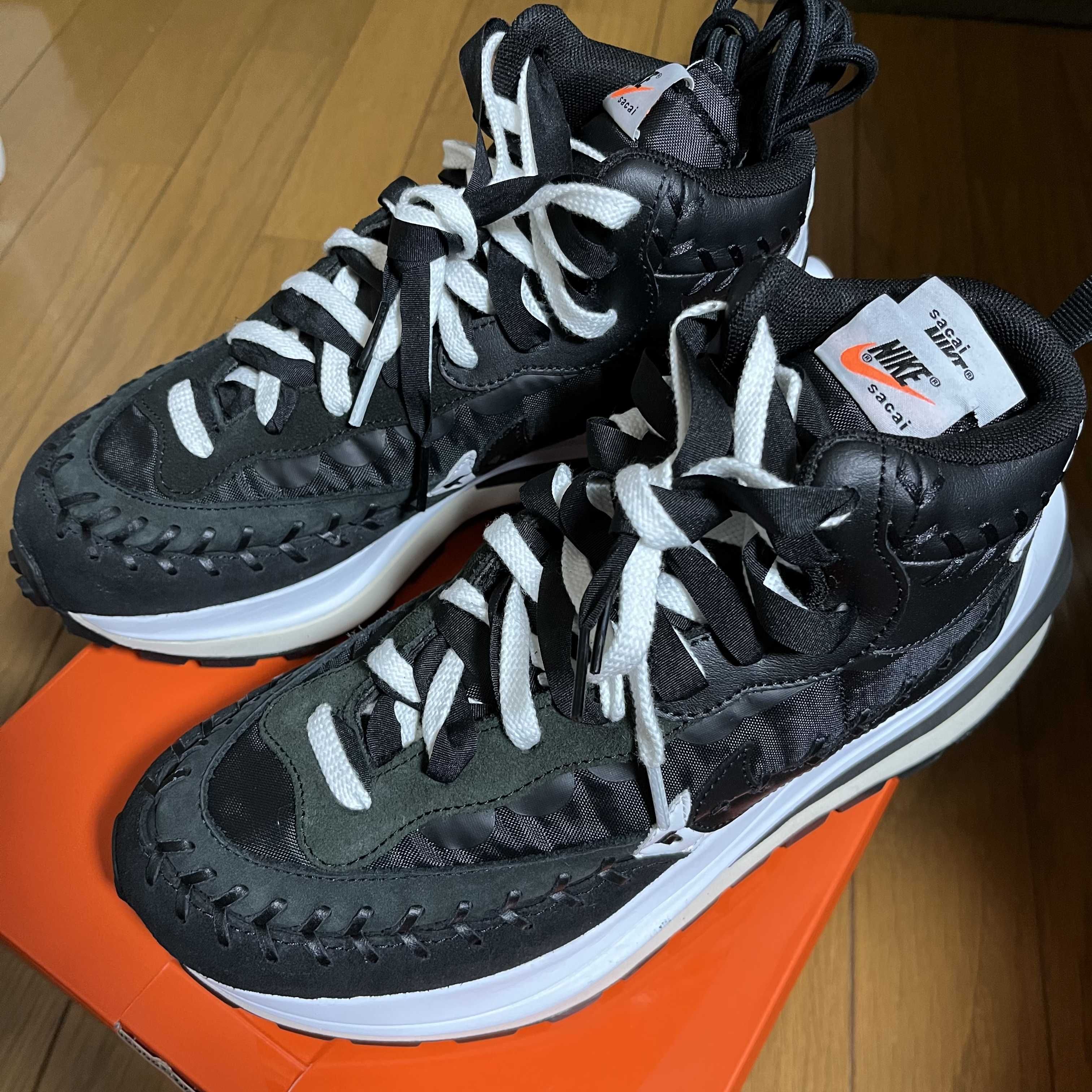 Jean-Paul Gaultier × sacai × Nike Vapor Waffle "Black/Black-White"