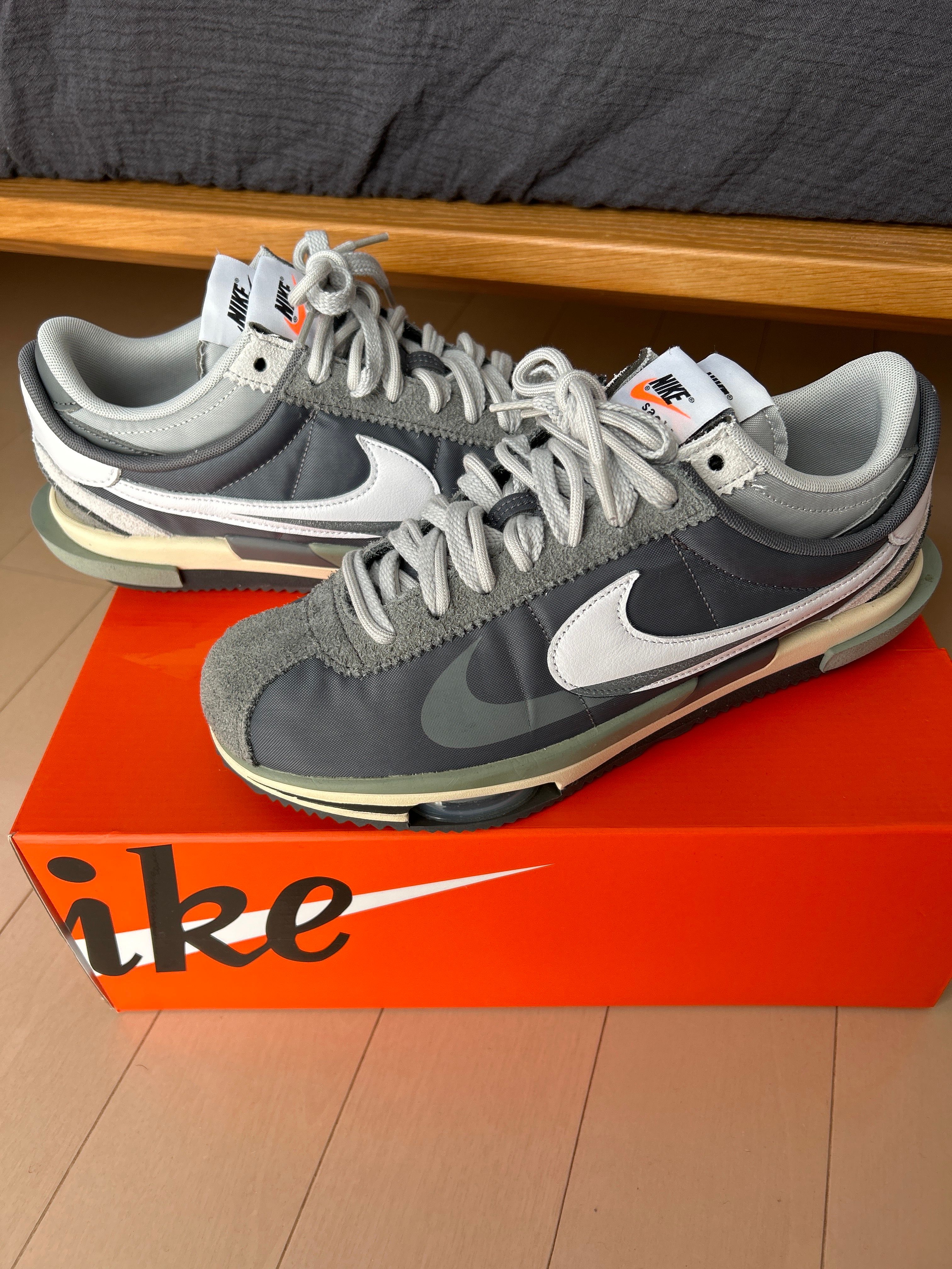sacai × Nike Zoom Cortez "Iron Grey"