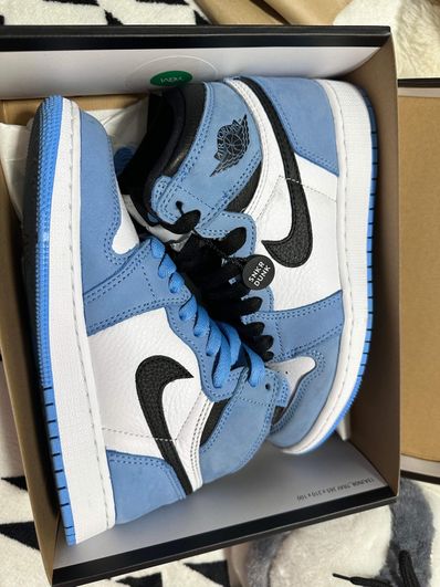Nike GS Air Jordan 1 High "White/University Blue/Black"
