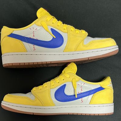 Travis Scott × Nike Women's Air Jordan 1 Retro Low OG "Canary"