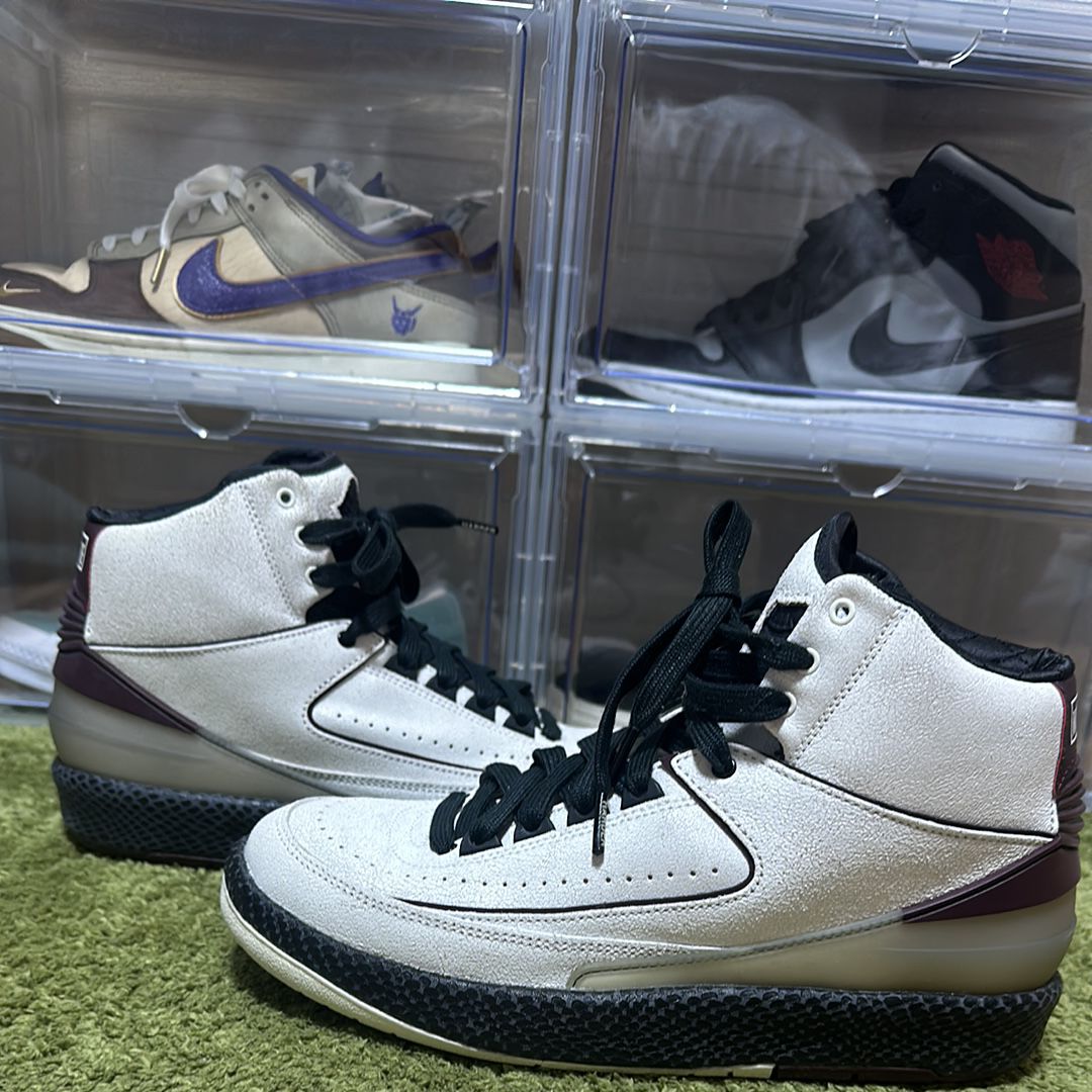 A Ma Maniere × Nike Air Jordan 2 "Airness/Sail and Burgundy"