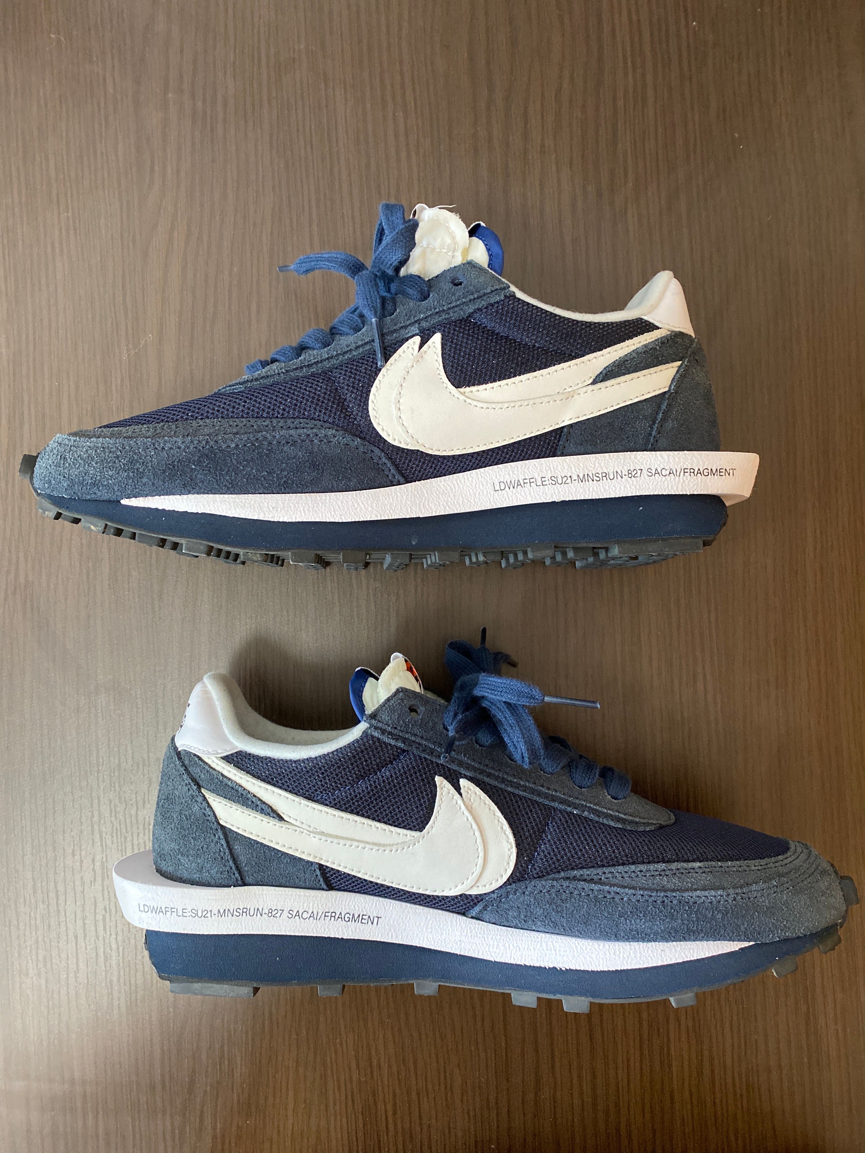 Fragment × sacai × Nike LD Waffle "Blackended Blue"