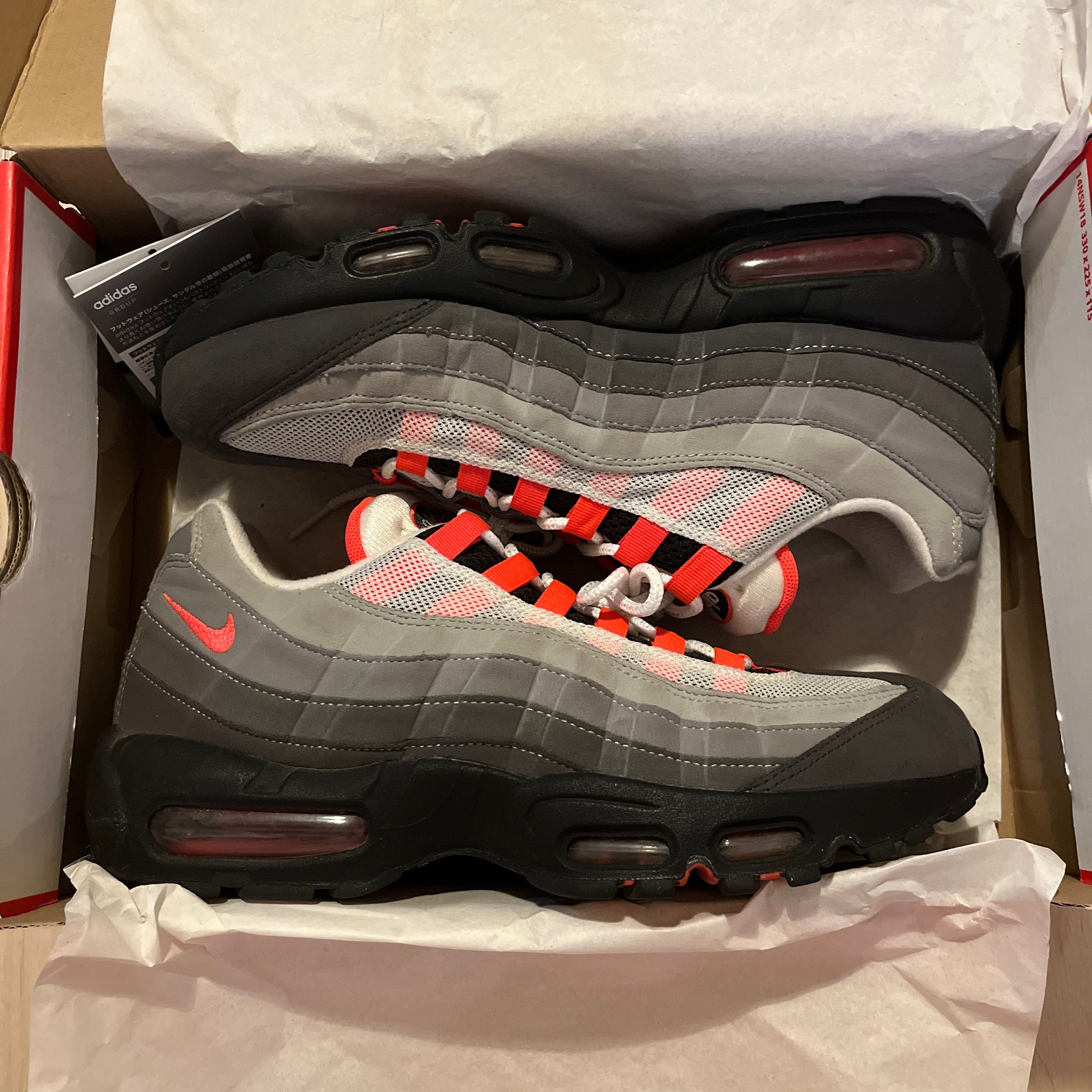 Nike Air Max 95 OG "White/Solar Red"