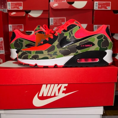 Nike Air Max 90 SP "Reverse Duck Camo/Dark Sage and Solar Red" (2024) CW6024-600