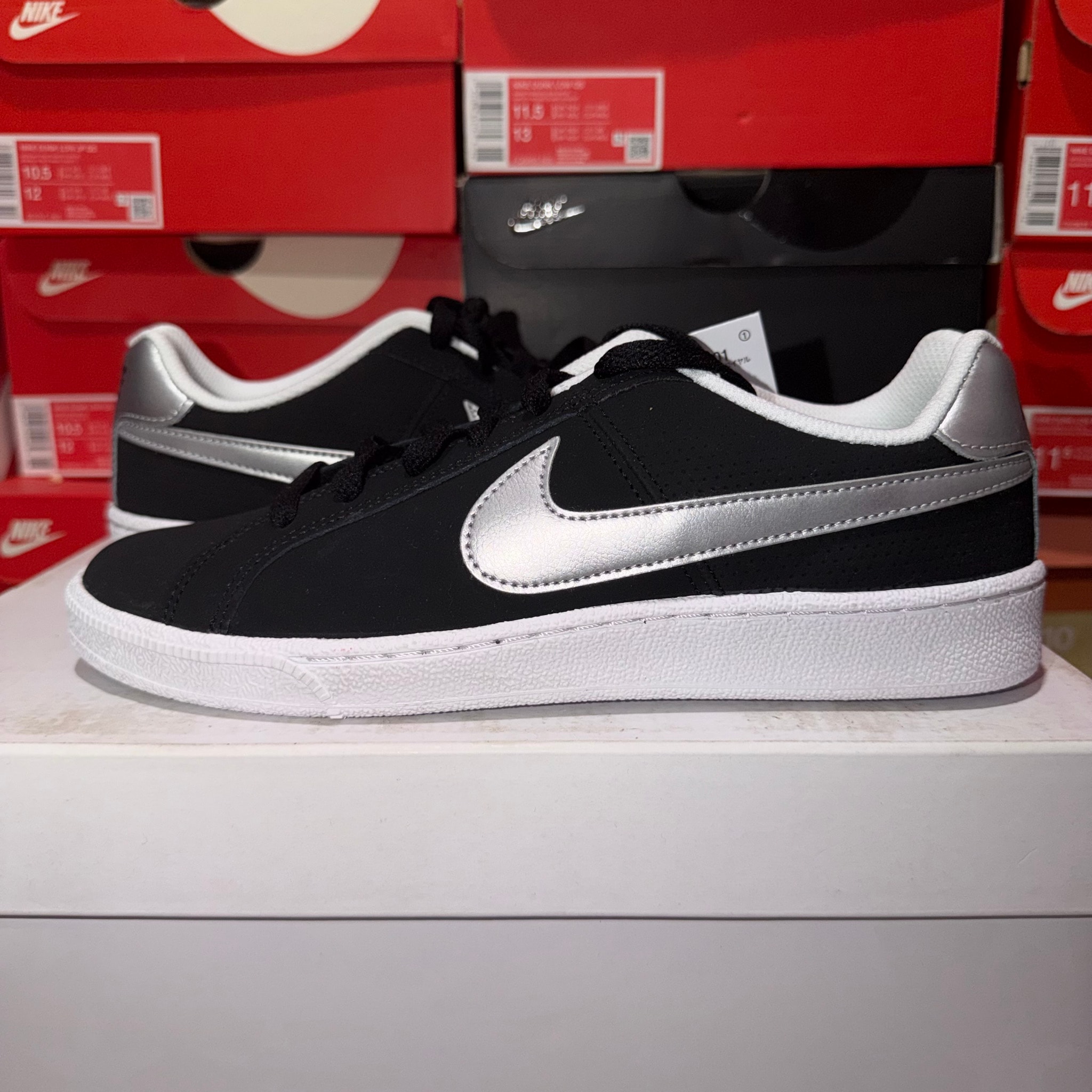 Nike Women's Court Royale "Black/White/Metallic Silver"