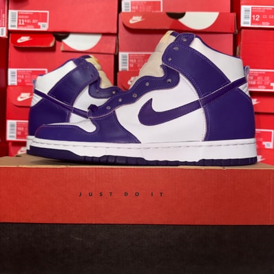 Nike Dunk High LE "White/Varsity Purple" (1999)