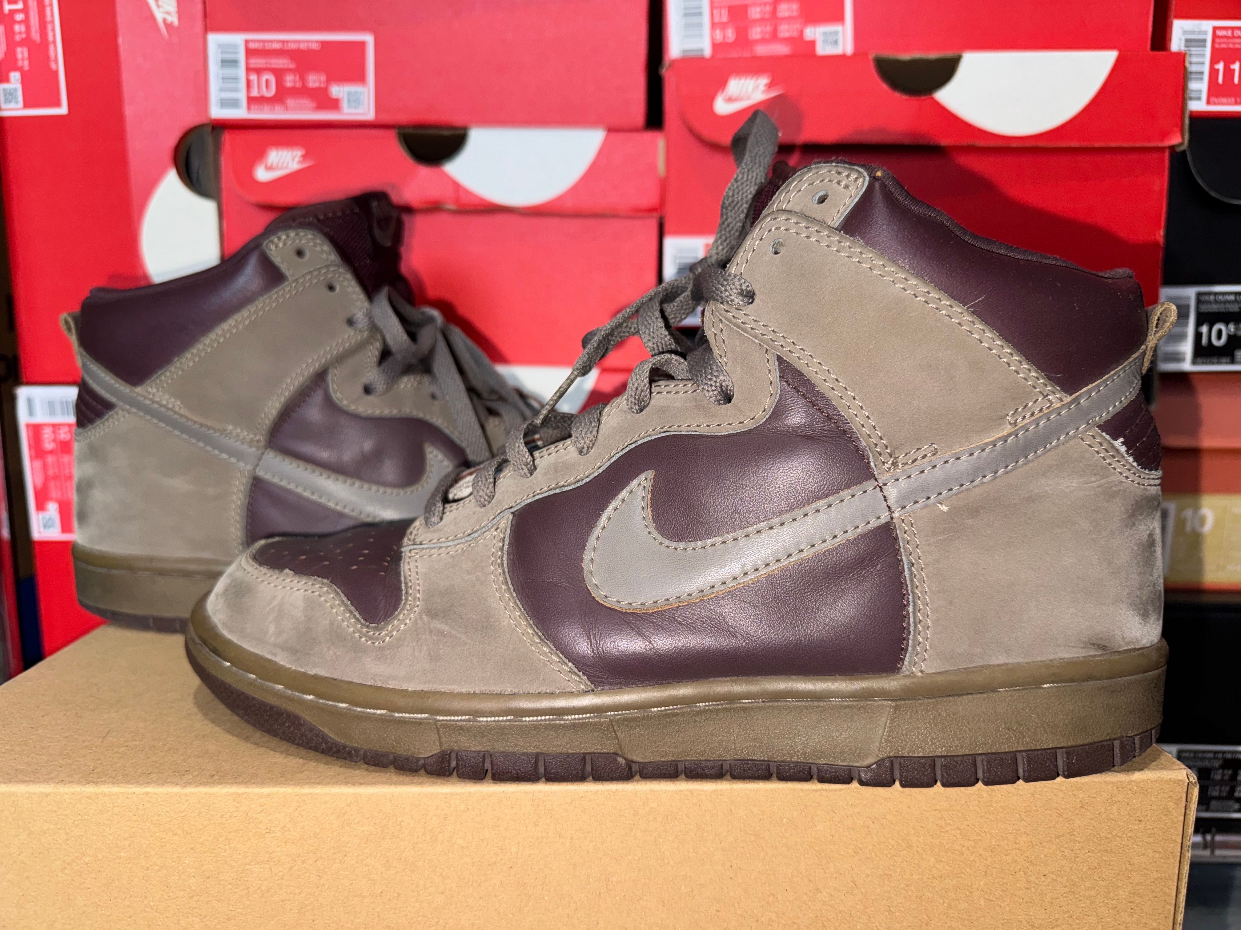 Nike Dunk High "Iron/Mahogany"
