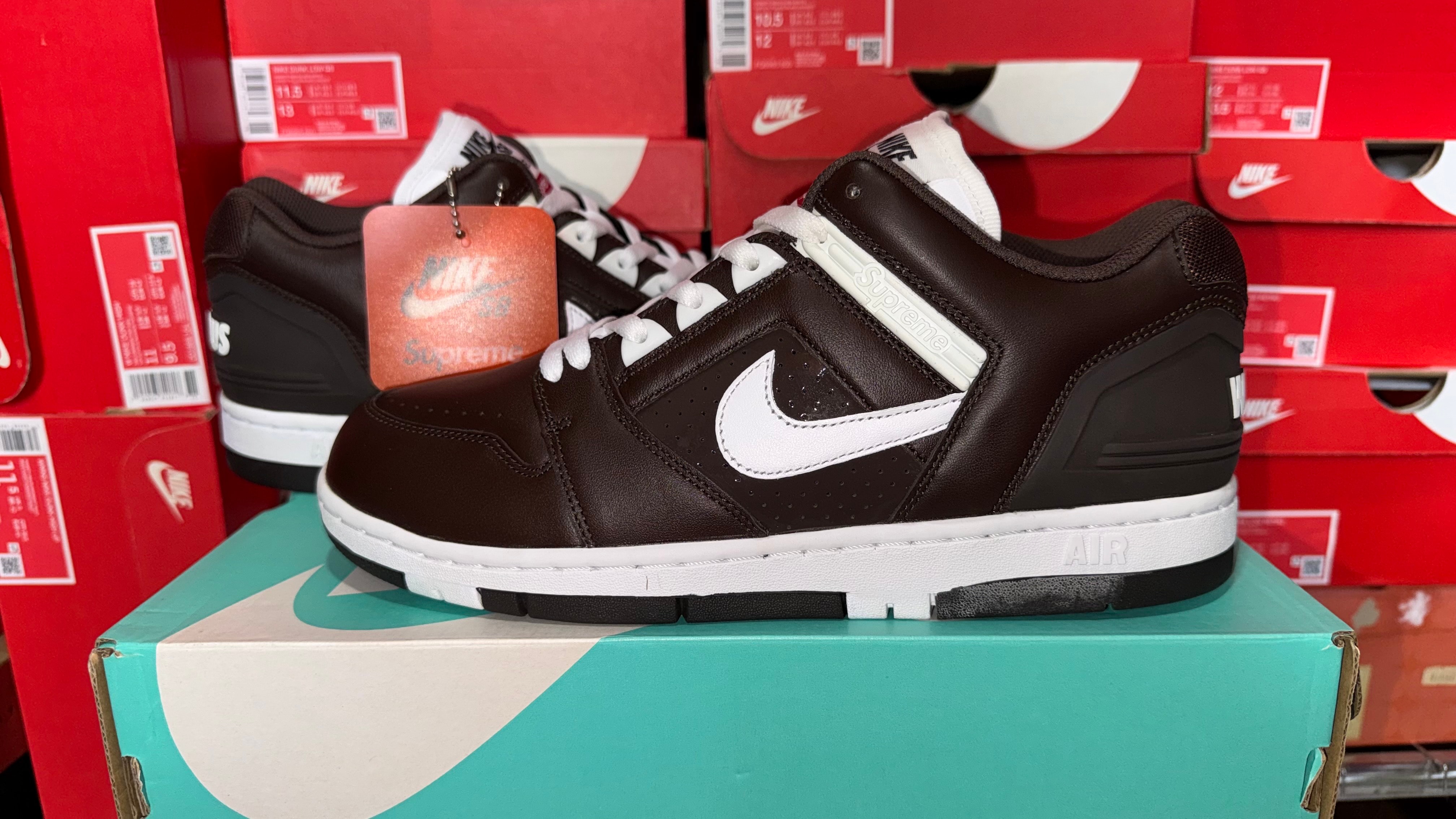 Supreme × Nike SB Air Force 2 Low "Baroque Brown"