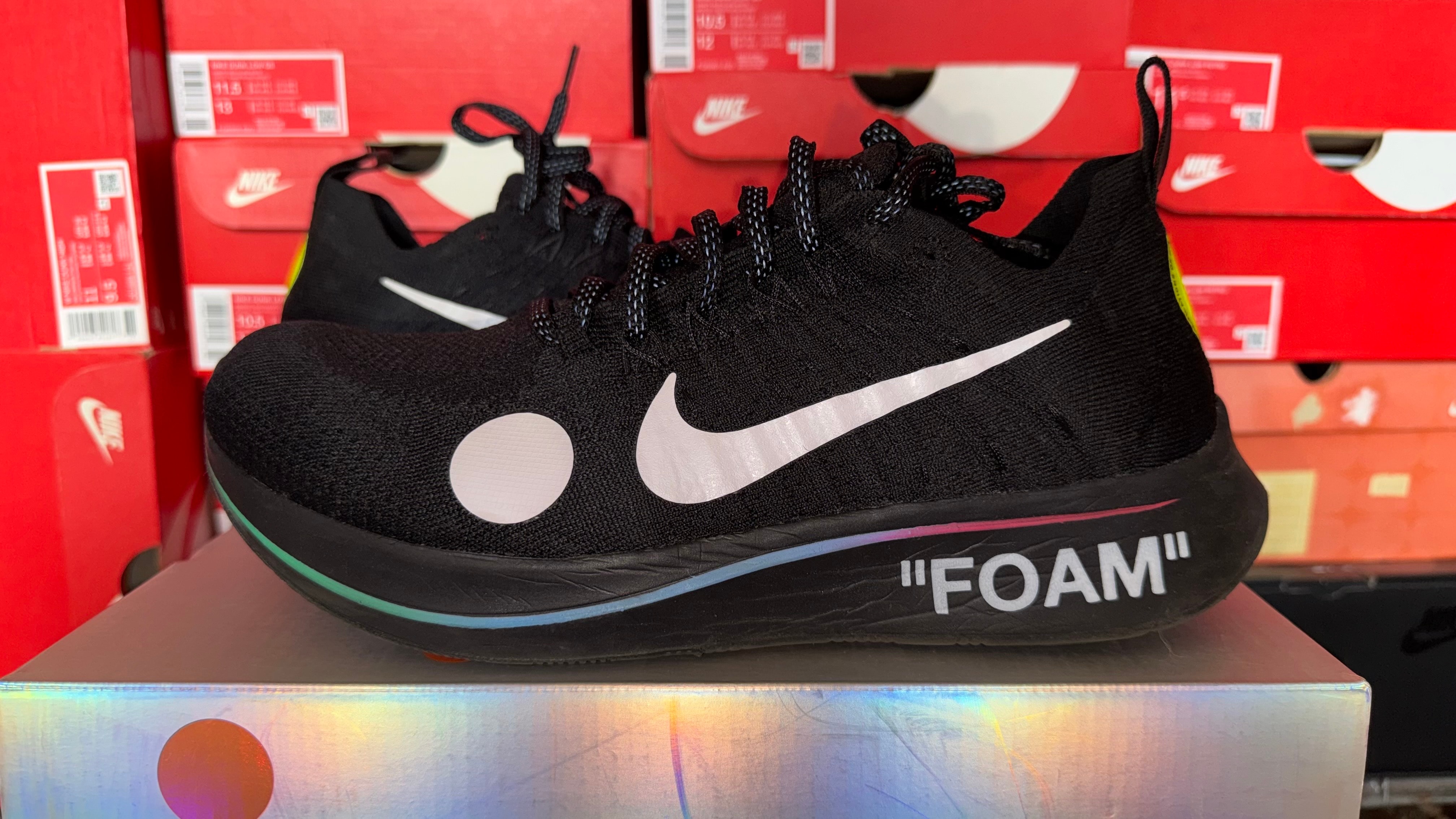 Off-White × Nike Zoom Fly Mercurial Flyknit "Black/White/Volt"