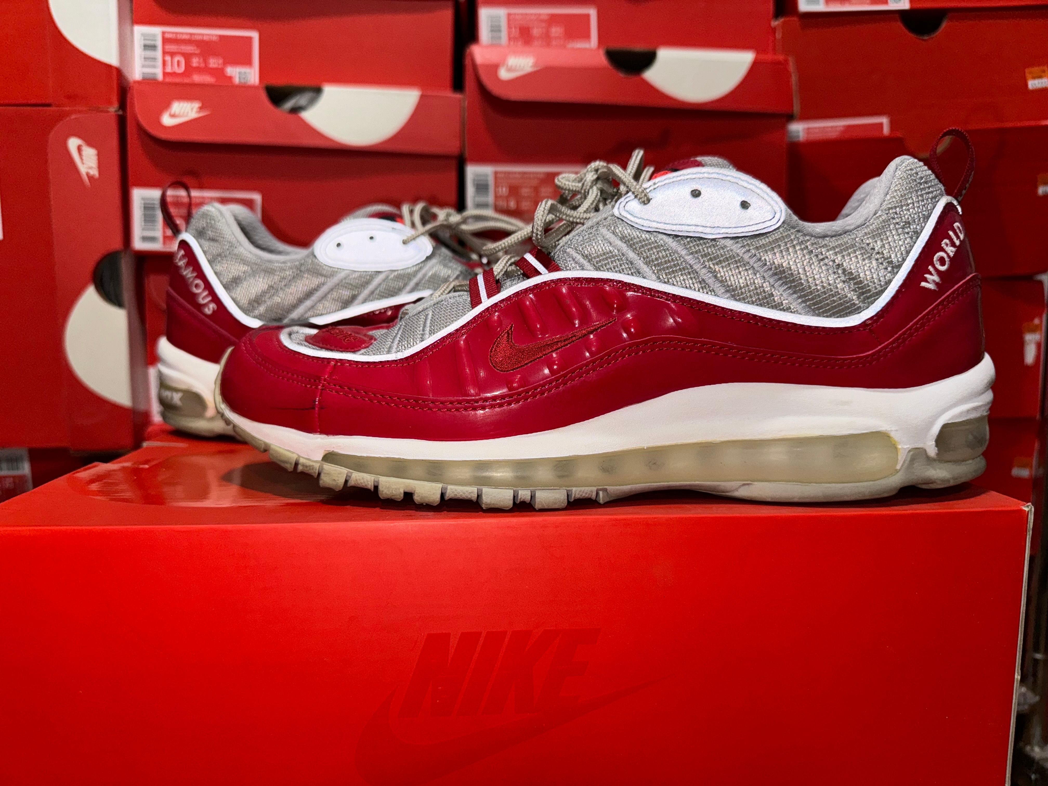 Supreme × Nike Air Max 98 "Varsity Red/Reflect Silver"