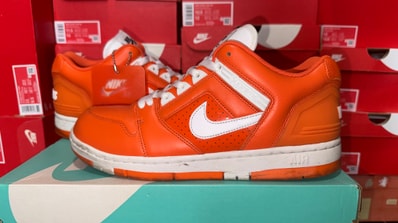 Supreme × Nike SB Air Force 2 "Orange Blaze"