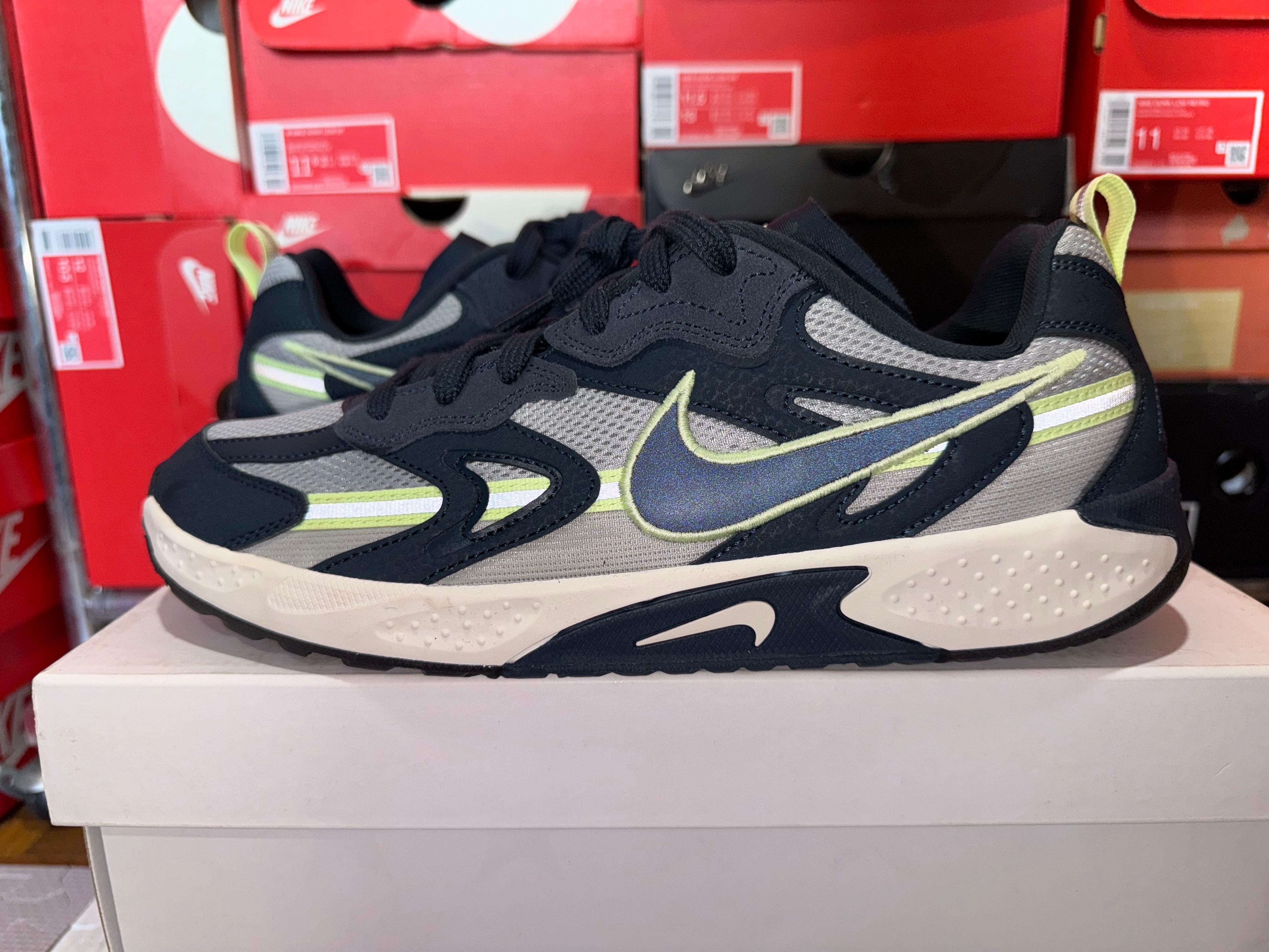 Nike Women's JAM "Light Smoke Grey/Barely Volt/Phantom/Armory Navy"