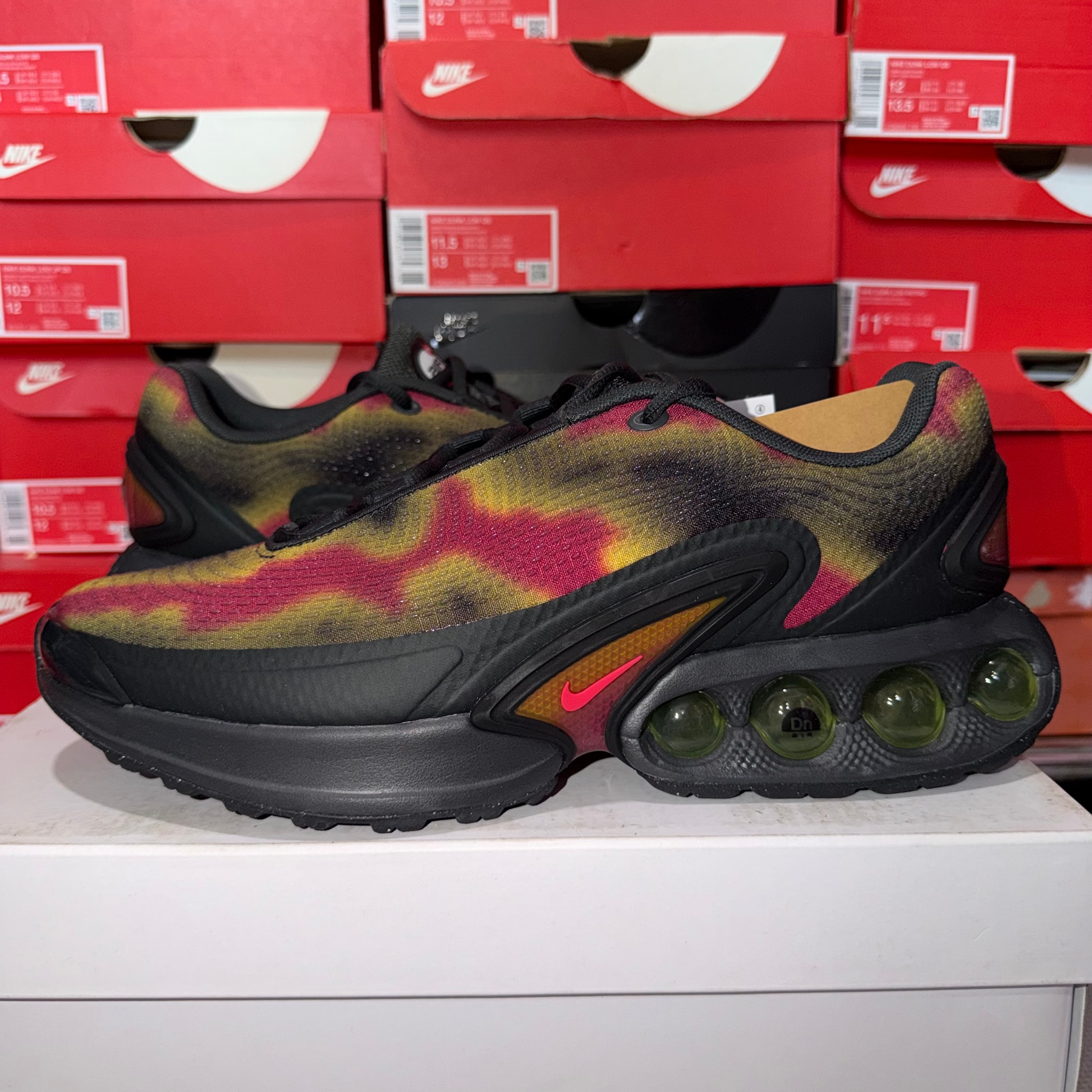 Nike Air Max DN "Dark Smoke Grey/Black/Sweet Beet/Red Orbit"