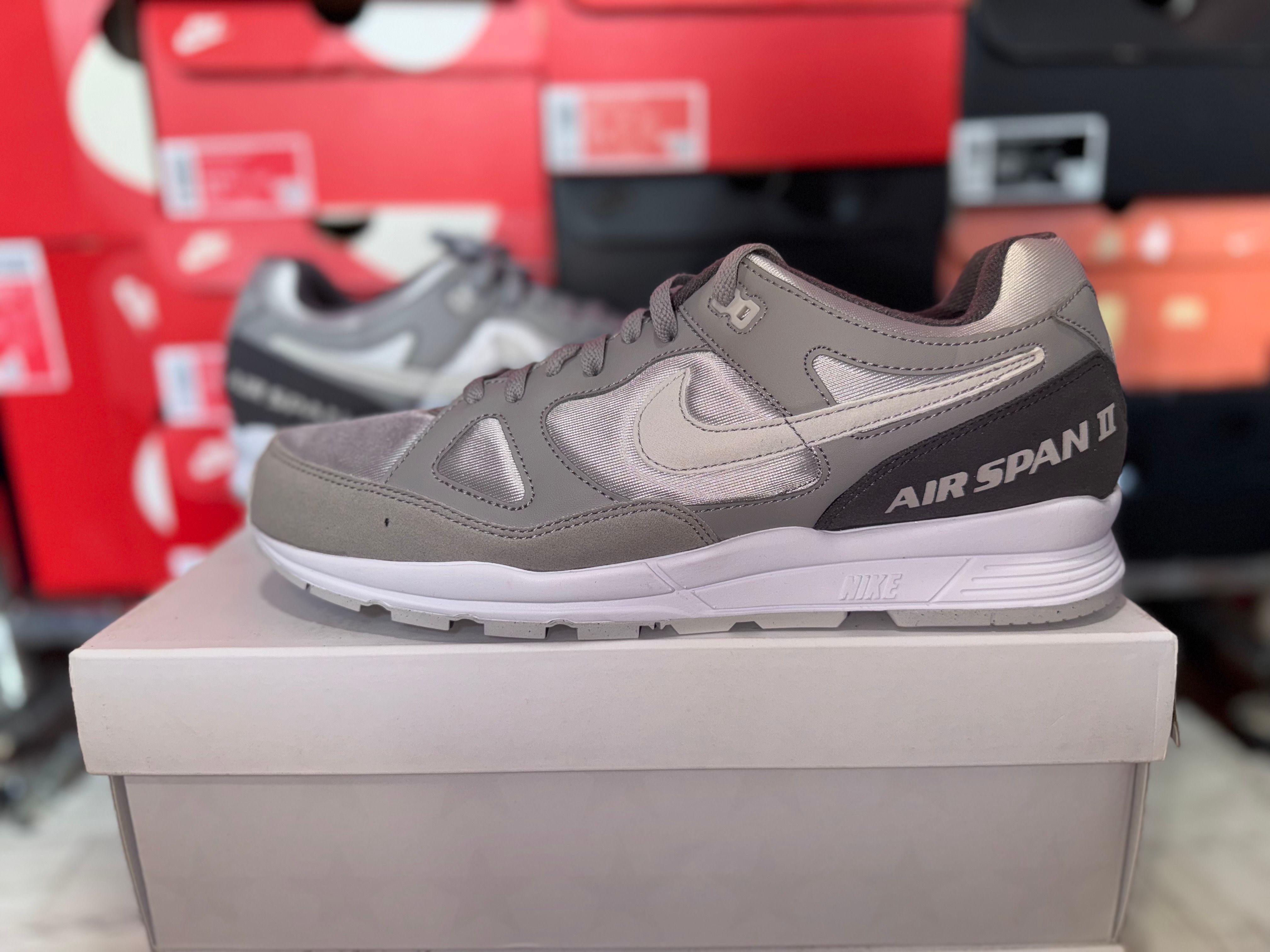 ナイキ エアスパン2 SE "アトモスフィアグレー/サンダーグレー/バストグレー"