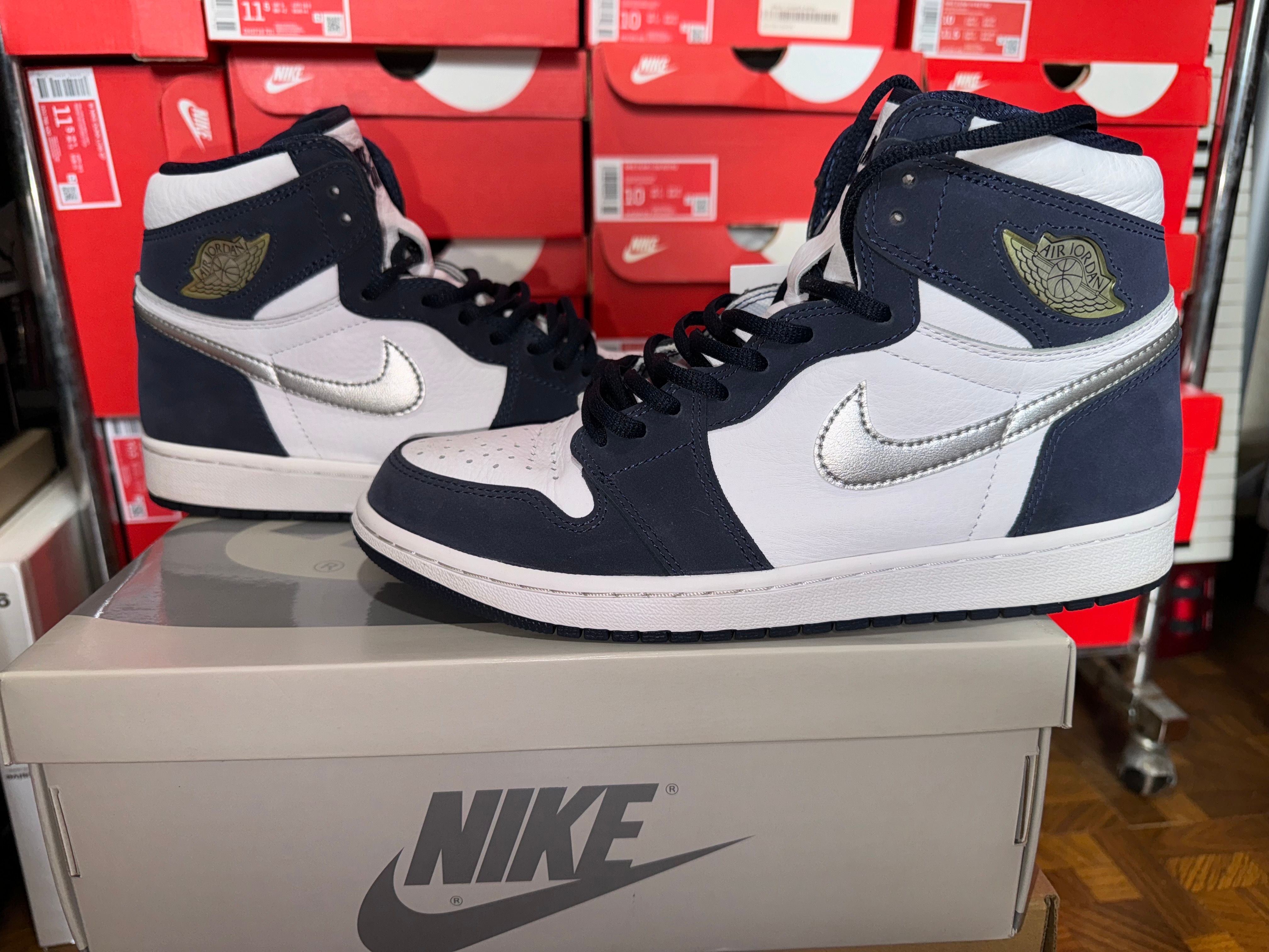 Nike Air Jordan 1 High OG CO.JP "White/Midnight Navy" (2020)(ブリーフケースなし)