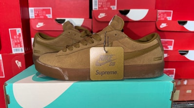 Supreme × Nike SB Blazer Low GT "Golden Beige"