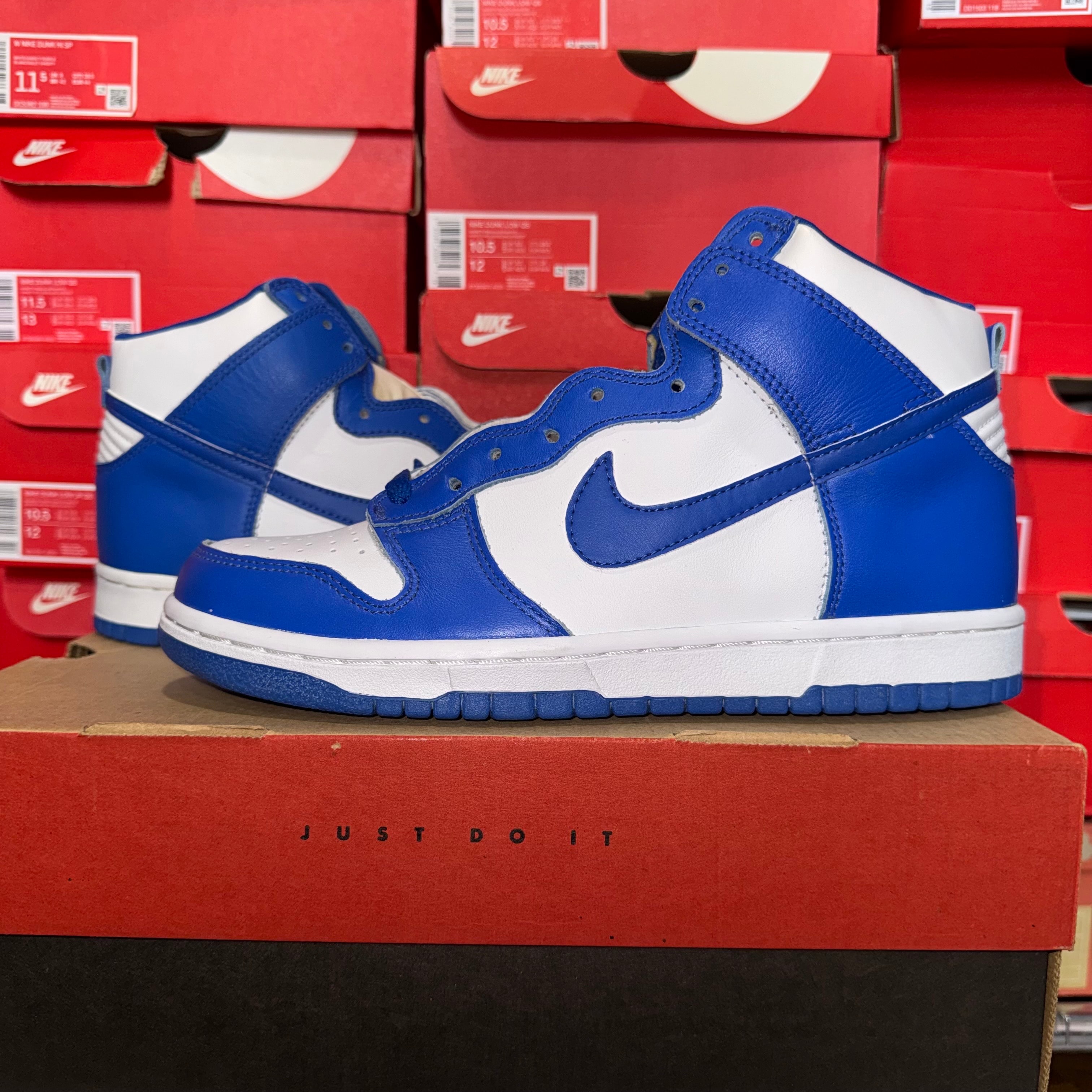 Nike Dunk High LE "White/Royal Blue"