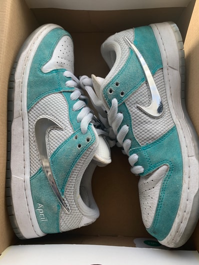 APRIL SKATEBOARDS × Nike SB Dunk Low Pro QS "White and Multi-Color"