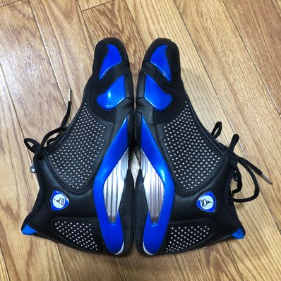 Supreme × Nike Air Jordan 14 Retro "Black/Varsity Royal/Chrome"
