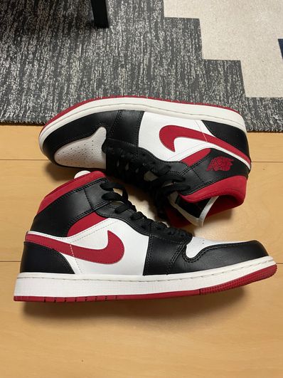 Nike Air Jordan 1 Mid "White/Gym Red Black"