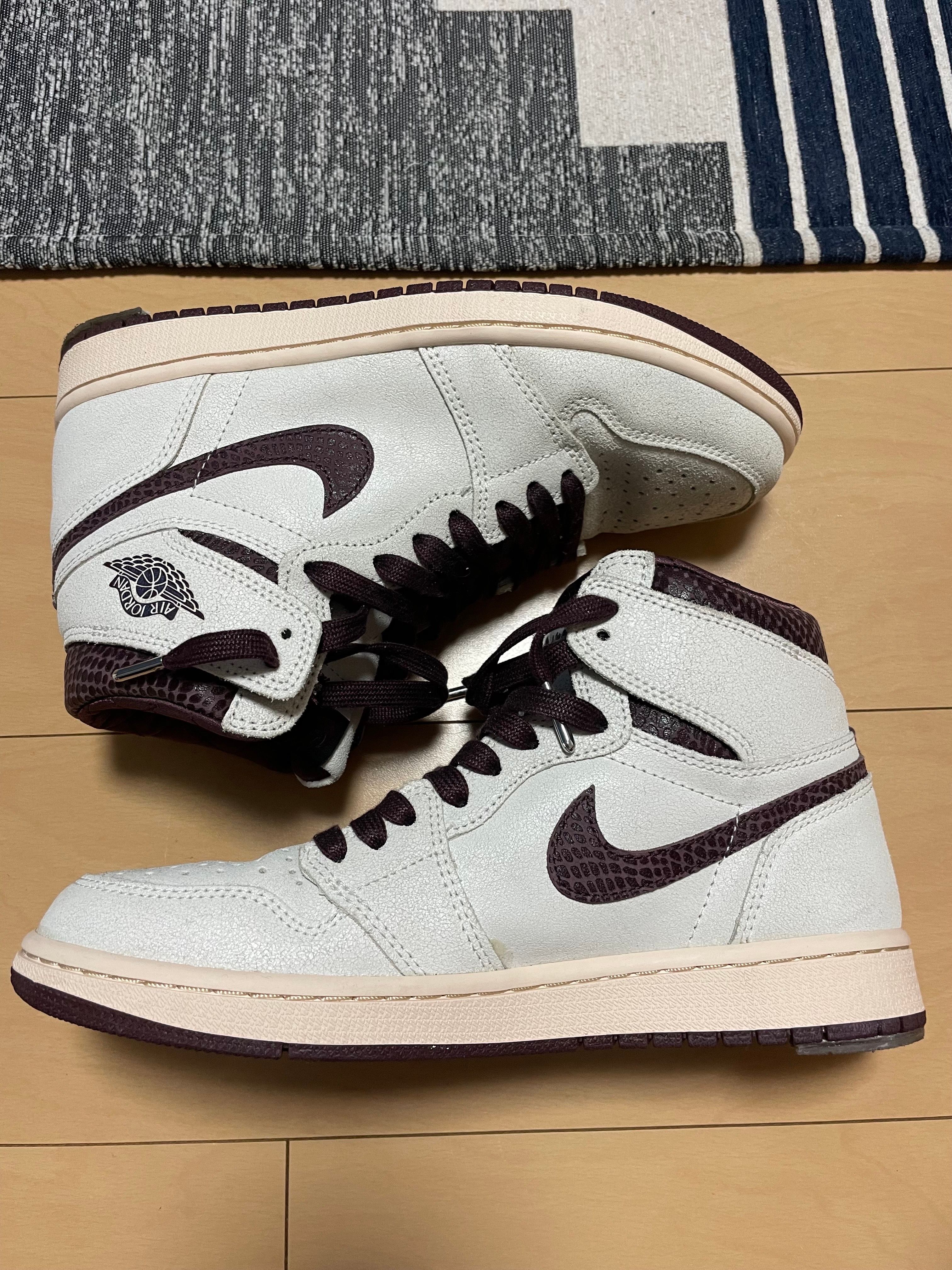 A Ma Maniere × Nike Air Jordan 1 Retro High OG "Sail and Burgundy"