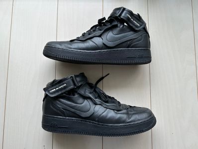 COMME des GARCONS × NIKE AIR FORCE 1 MID "BLACK"