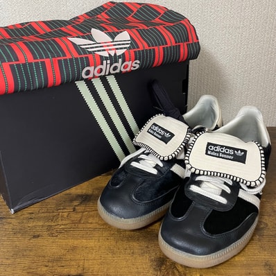 Wales Bonner × adidas Samba Pony Tonal Low "Core Black/Cream White"
