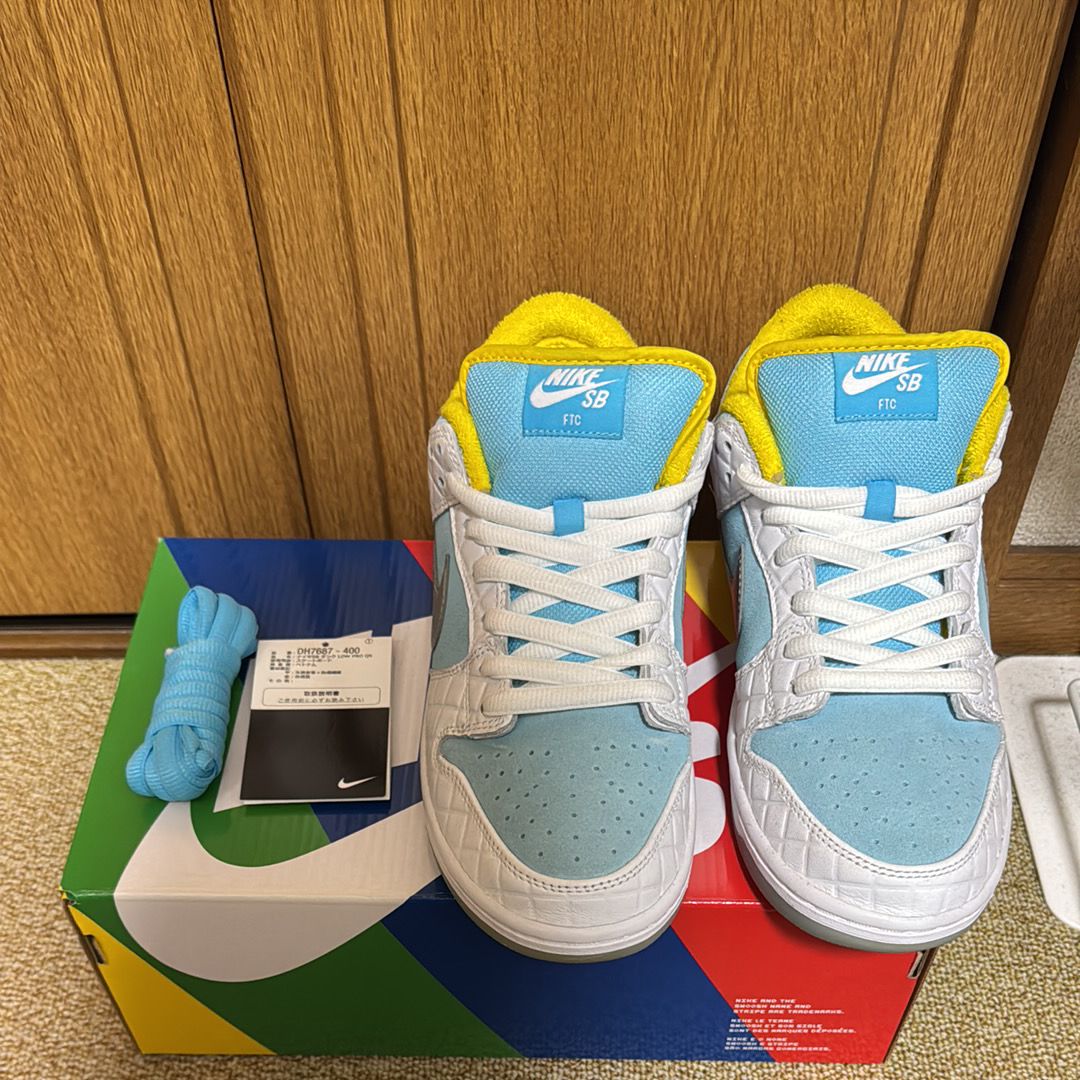 FTC × Nike SB Dunk Low "White/Blue"