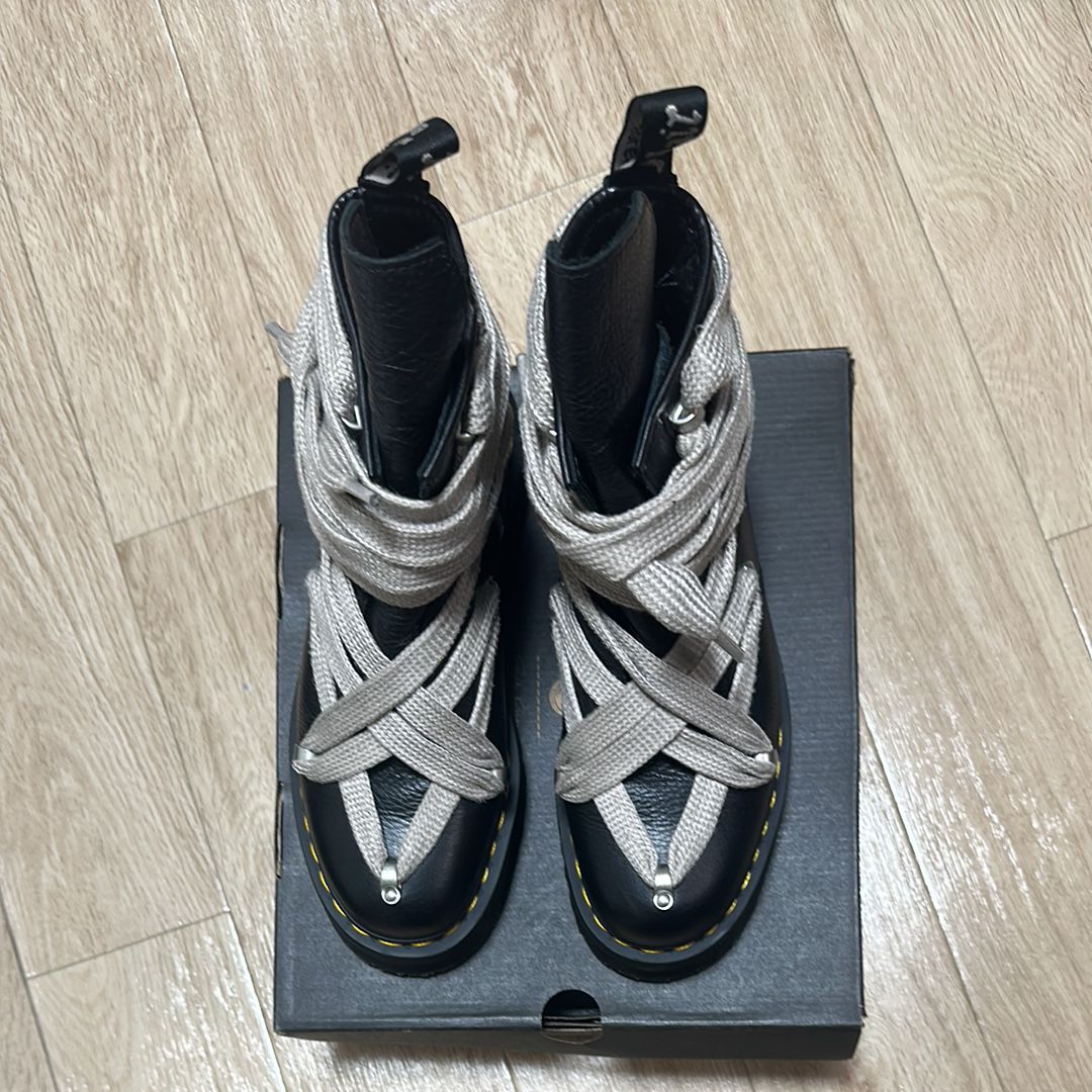 Rick Owens × Dr.Martens 1460 Quad Pent 8 Hole Boots "Black"