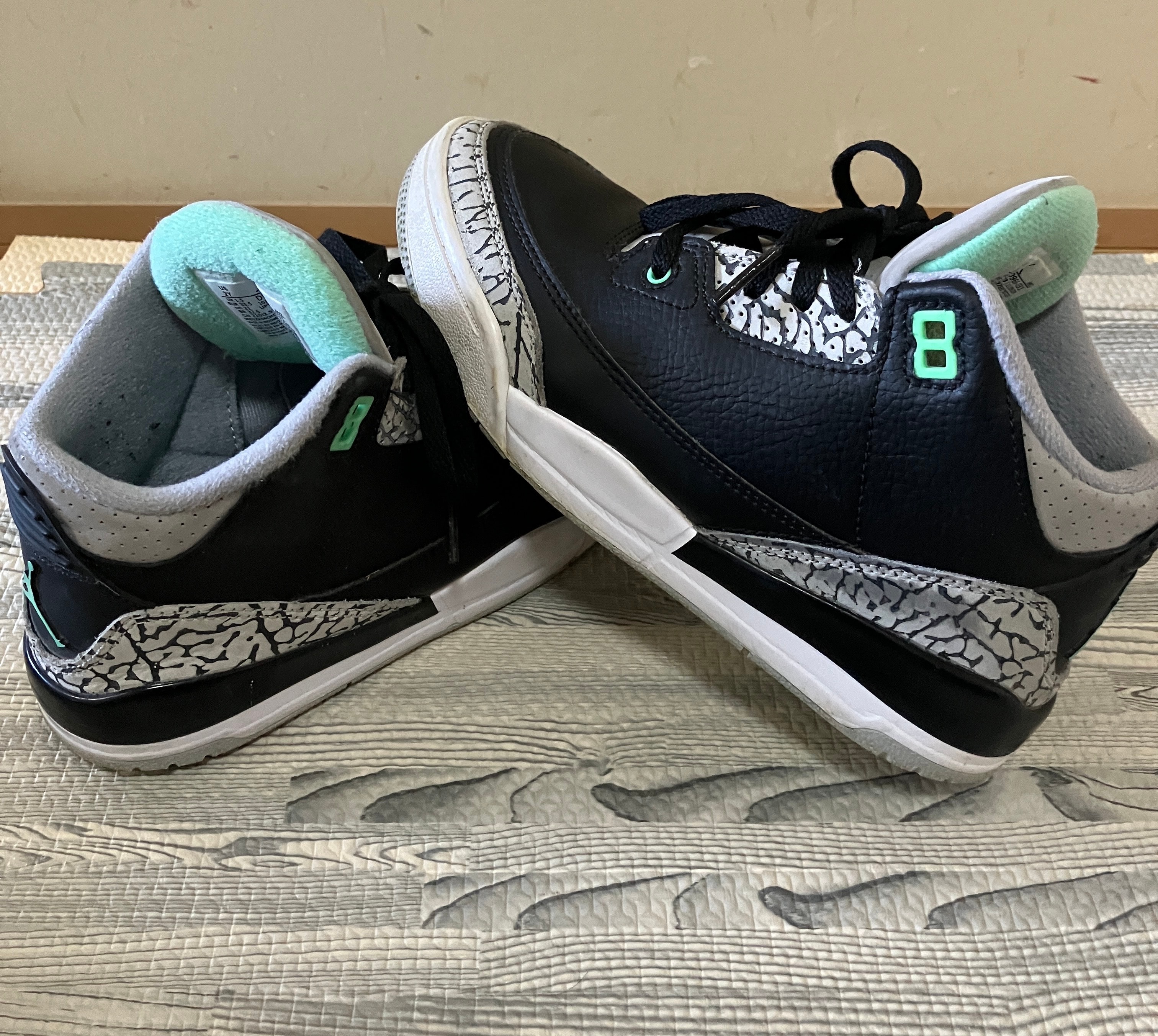 Nike PS Air Jordan 3 Retro "Green Glow"