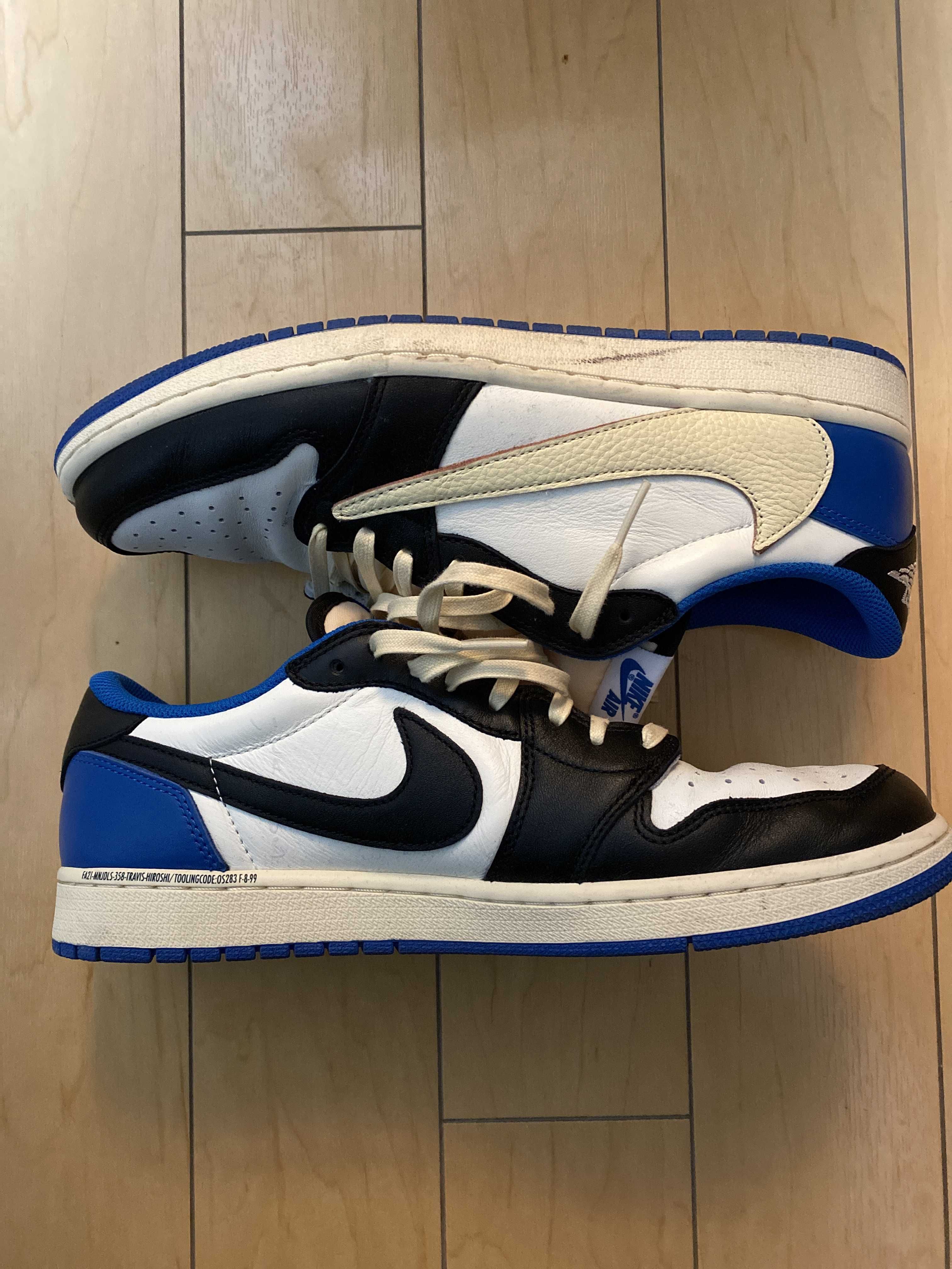 Travis Scott × fragment design × Nike Air Jordan 1 Low OG SP "Military Blue"