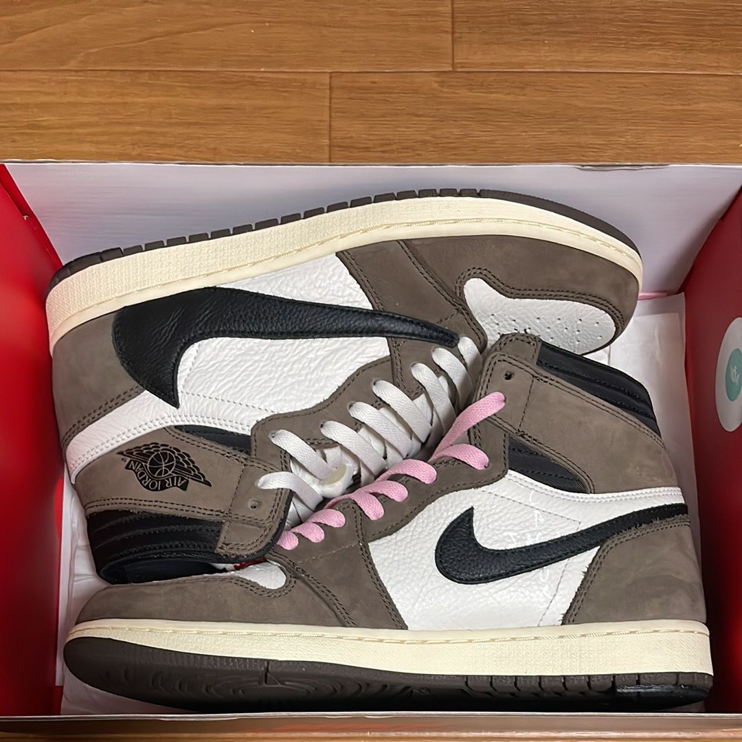 Travis Scott × Nike Air Jordan 1 Retro High OG TS SP "Sail/Dark Mocha"