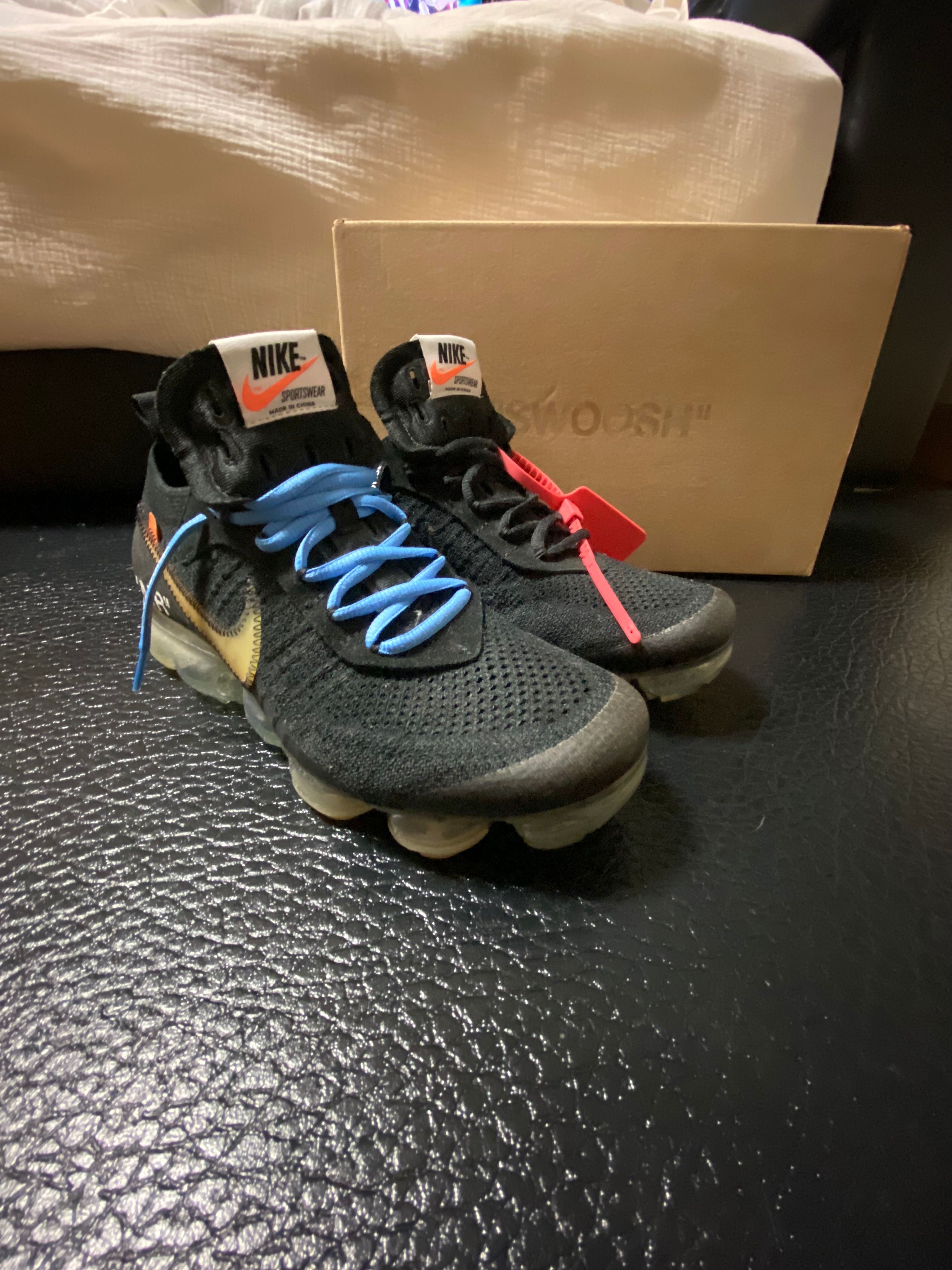 Off-White × Nike Air Vapormax "Black/Total Orange/Clear"