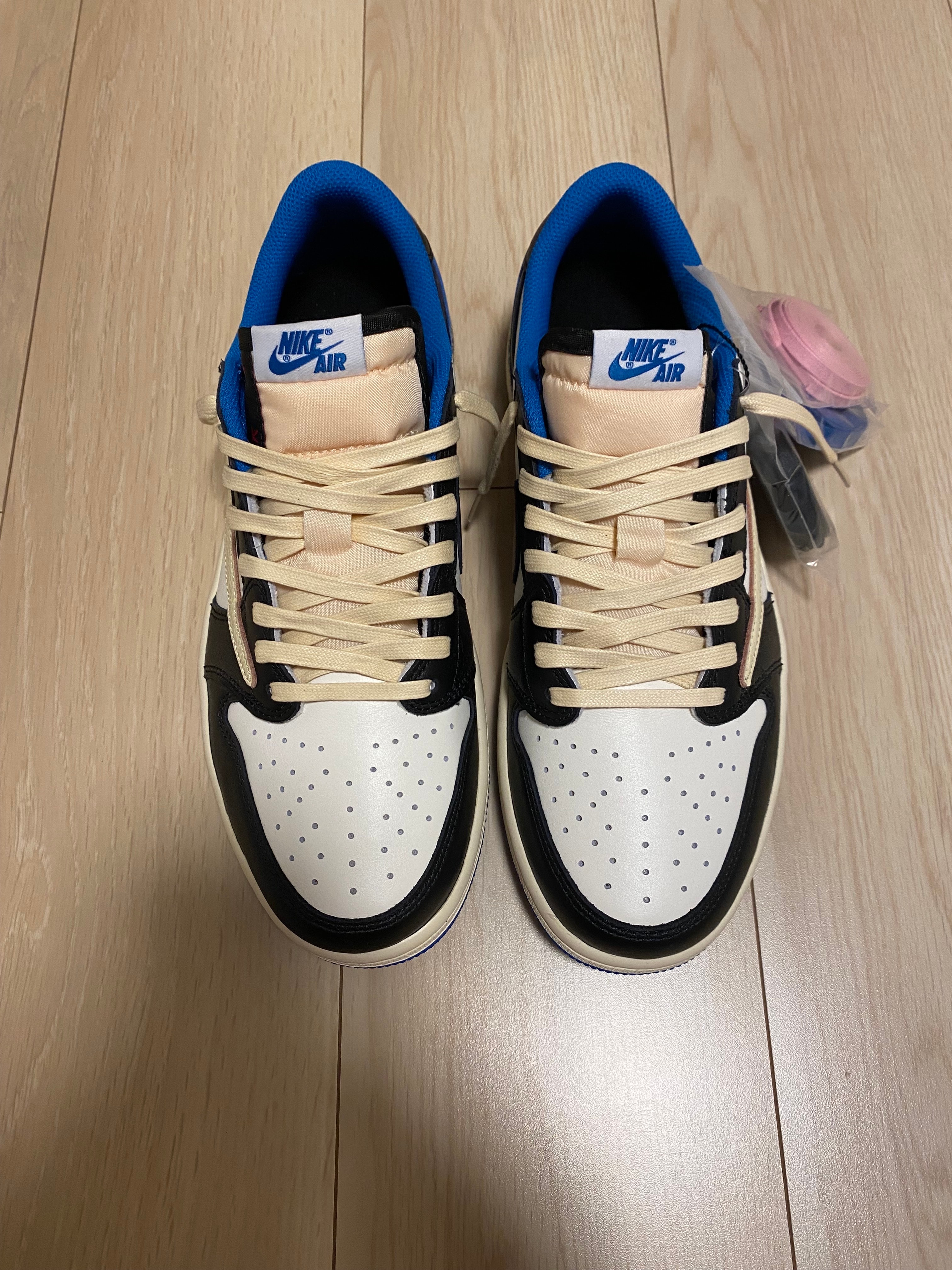 Travis Scott × fragment design × Nike Air Jordan 1 Low OG SP "Military Blue"